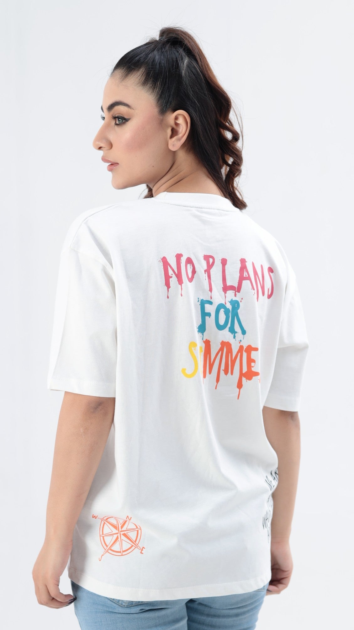 White Tee- No Plans for Summers