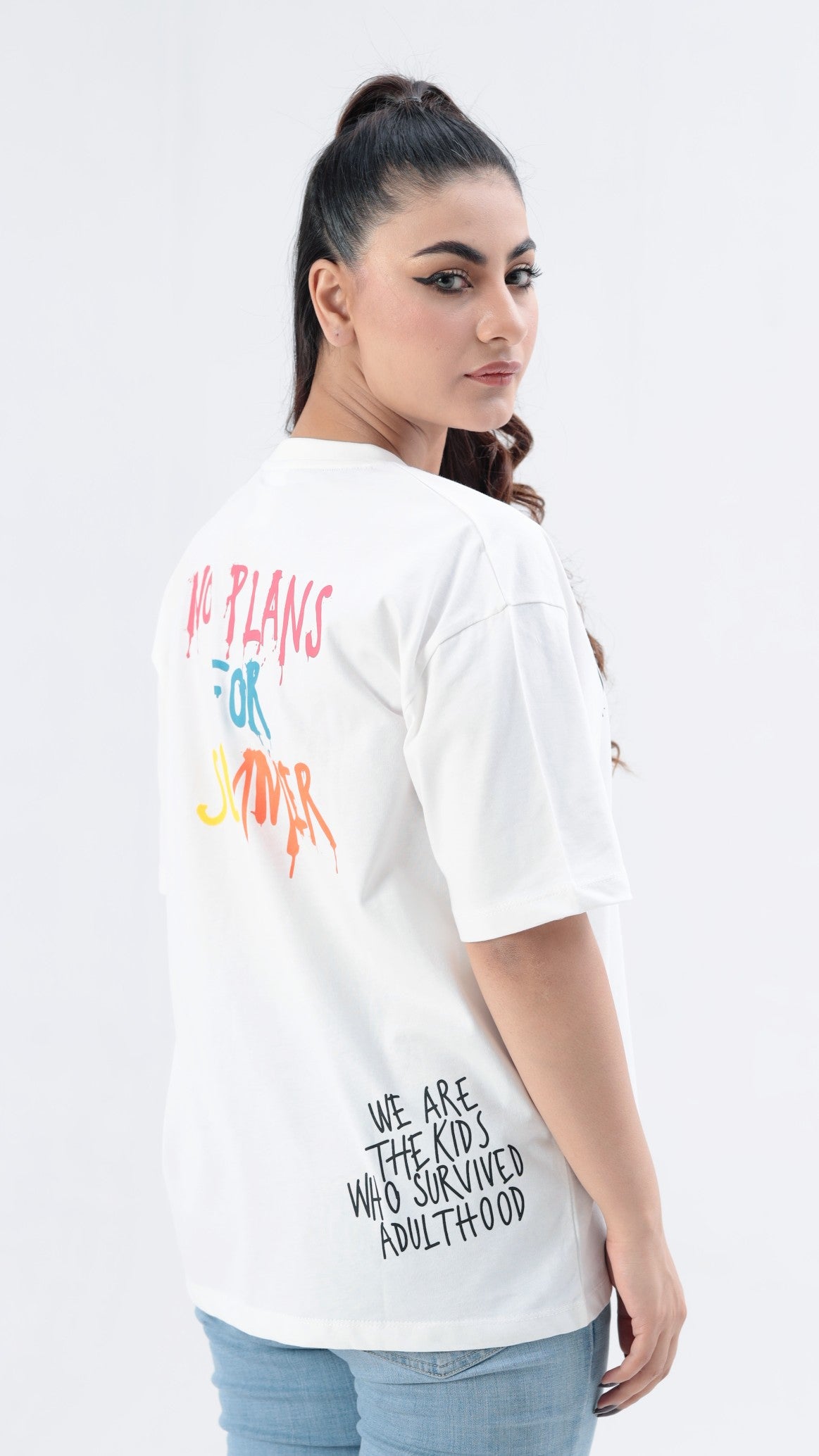 White Tee- No Plans for Summers