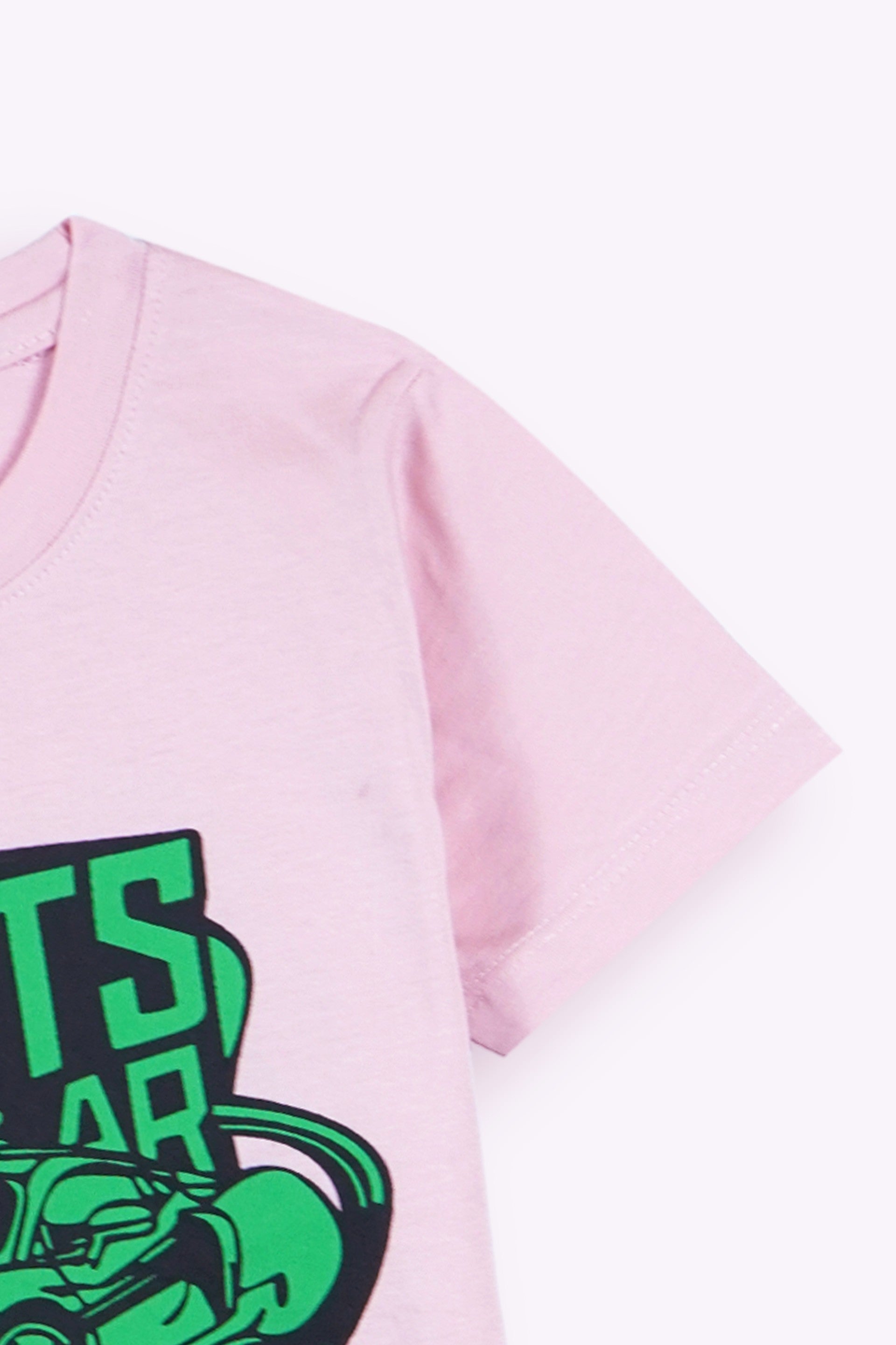Car Print Shirt and Shorts Set – Pink