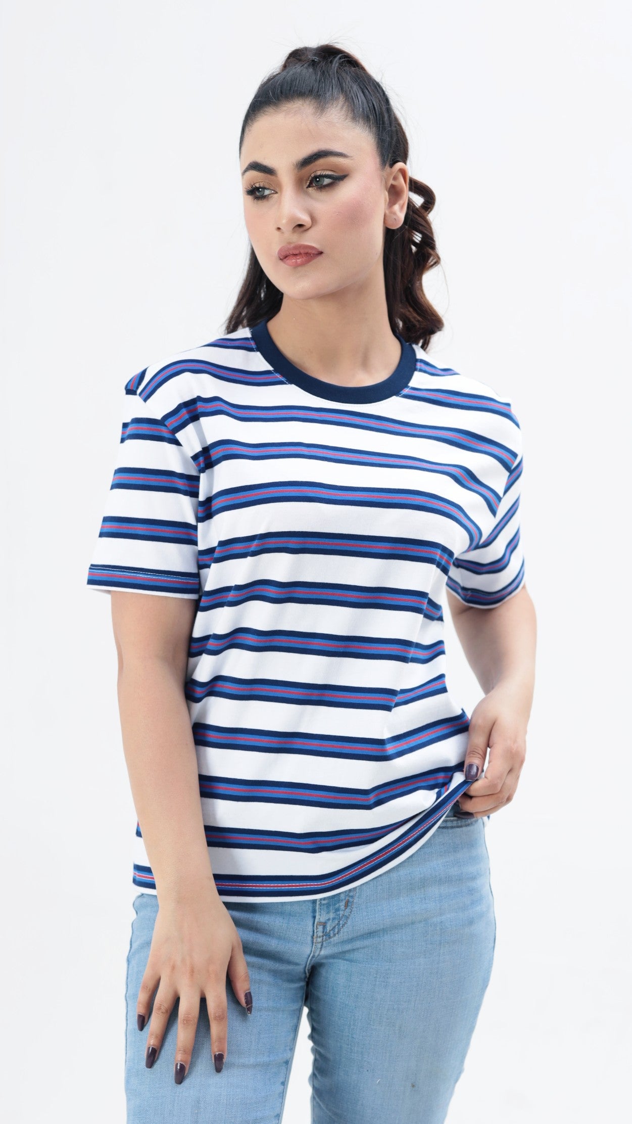 Women Yarn Dyed T-shirt