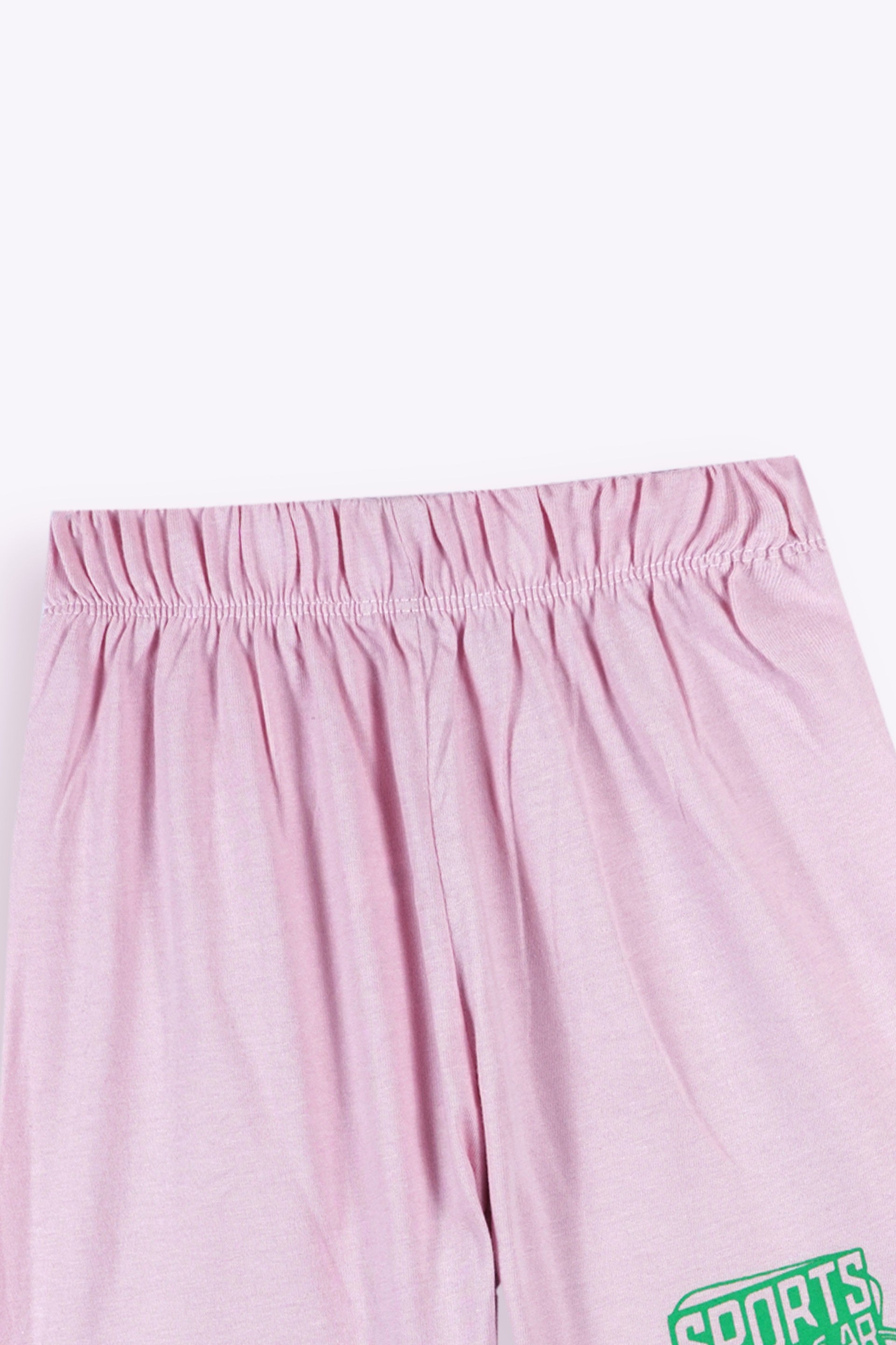 Car Print Shirt and Shorts Set – Pink