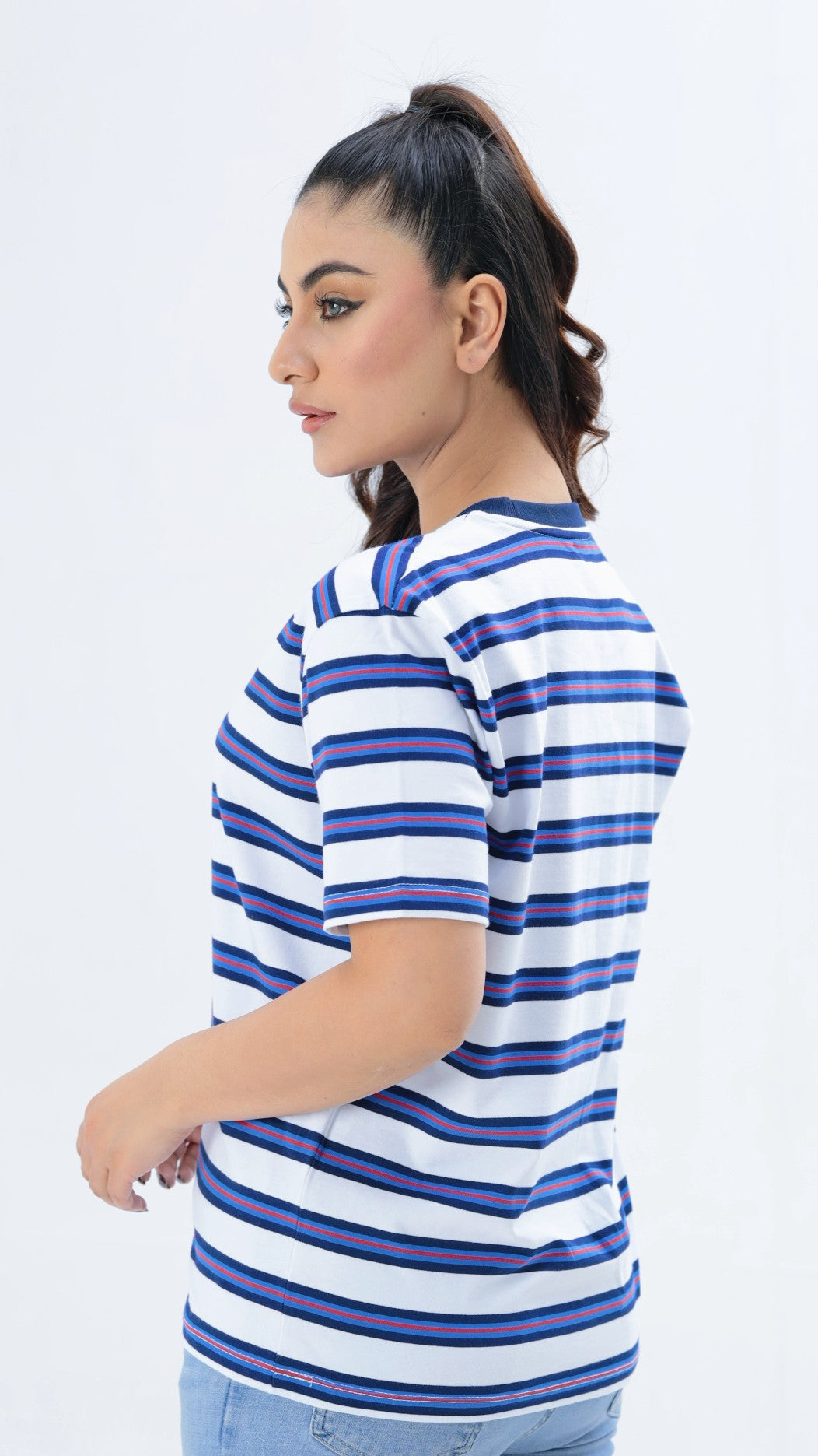 Women Yarn Dyed T-shirt