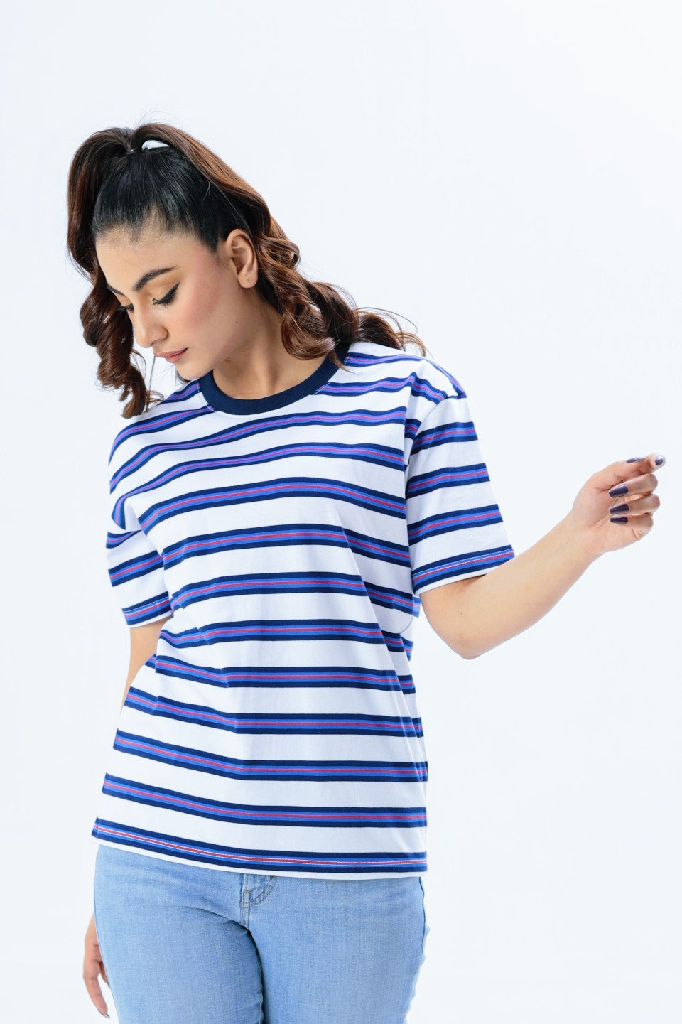 Women Yarn Dyed T-shirt