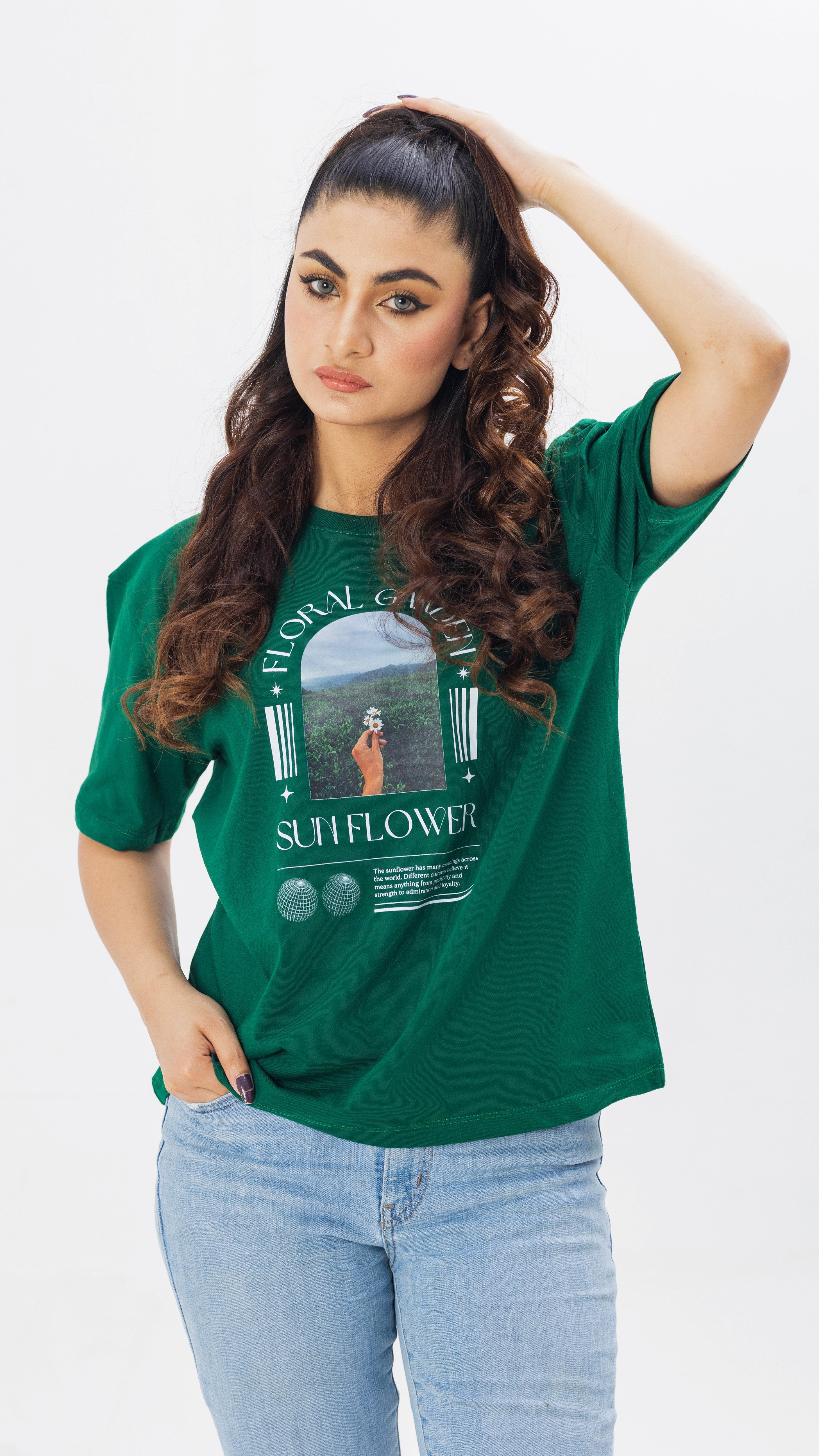 Green Floral Garden T-Shirt