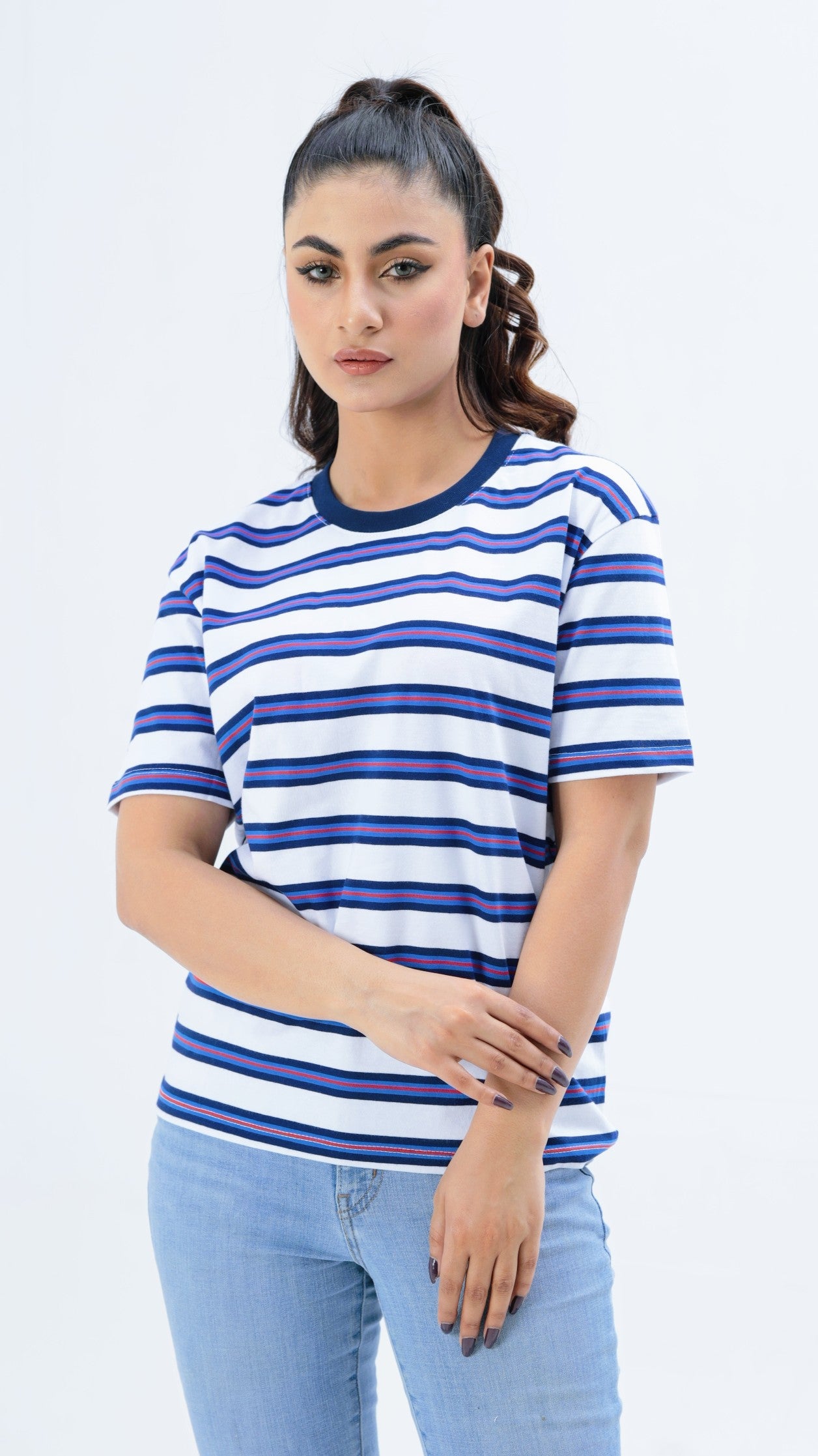 Women Yarn Dyed T-shirt