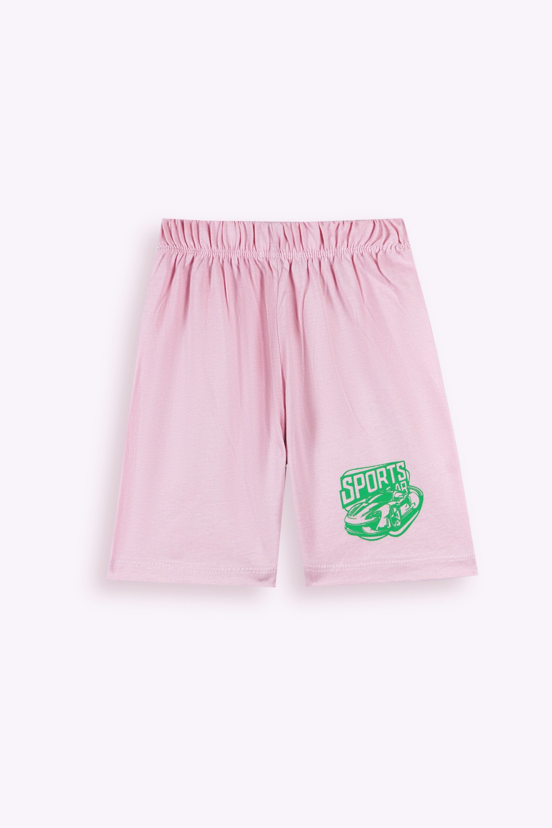 Car Print Shirt and Shorts Set – Pink