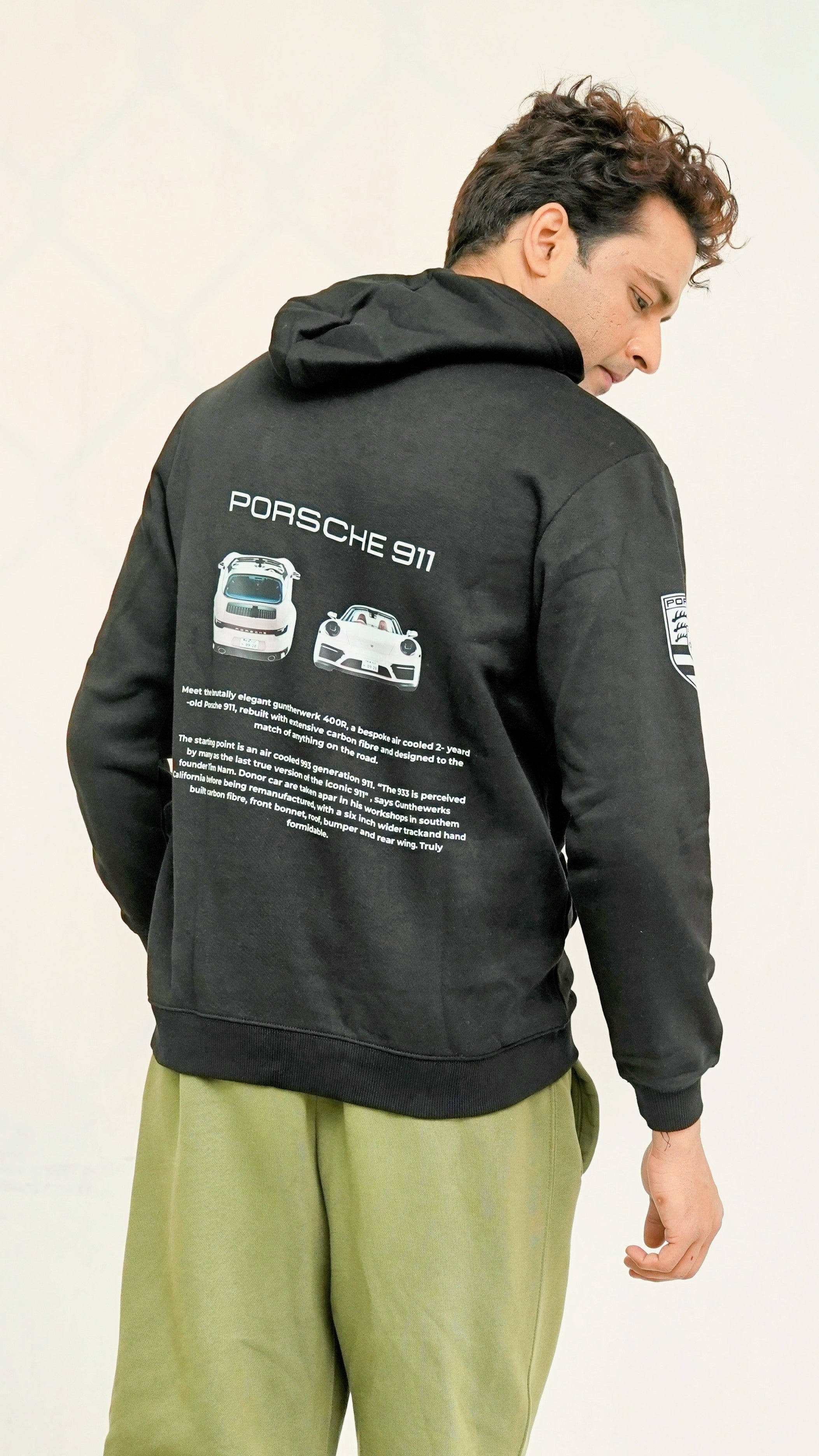 Black Porsche 911 Hoodie