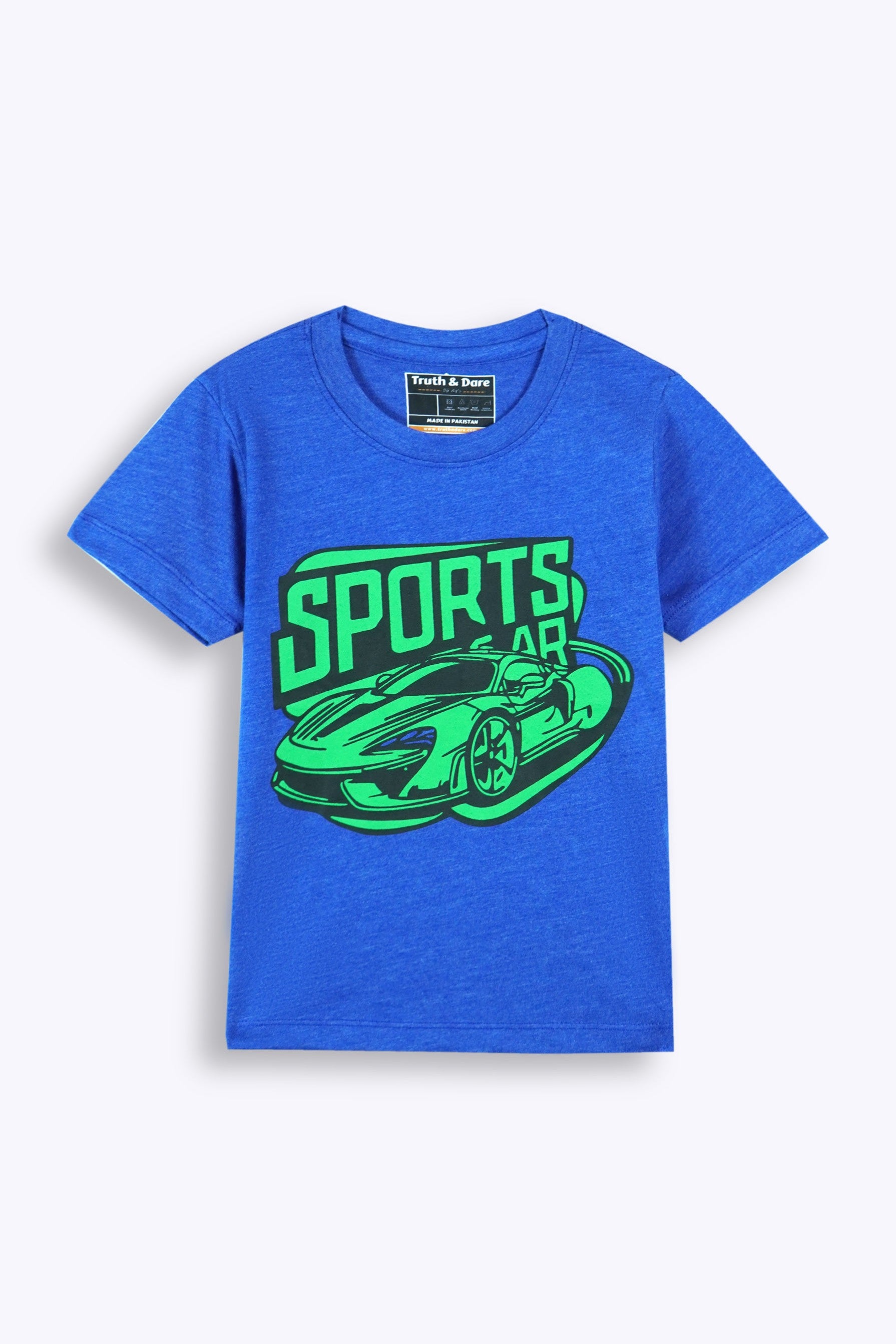 Car Print Shirt and Shorts Set – Blue (Boys)