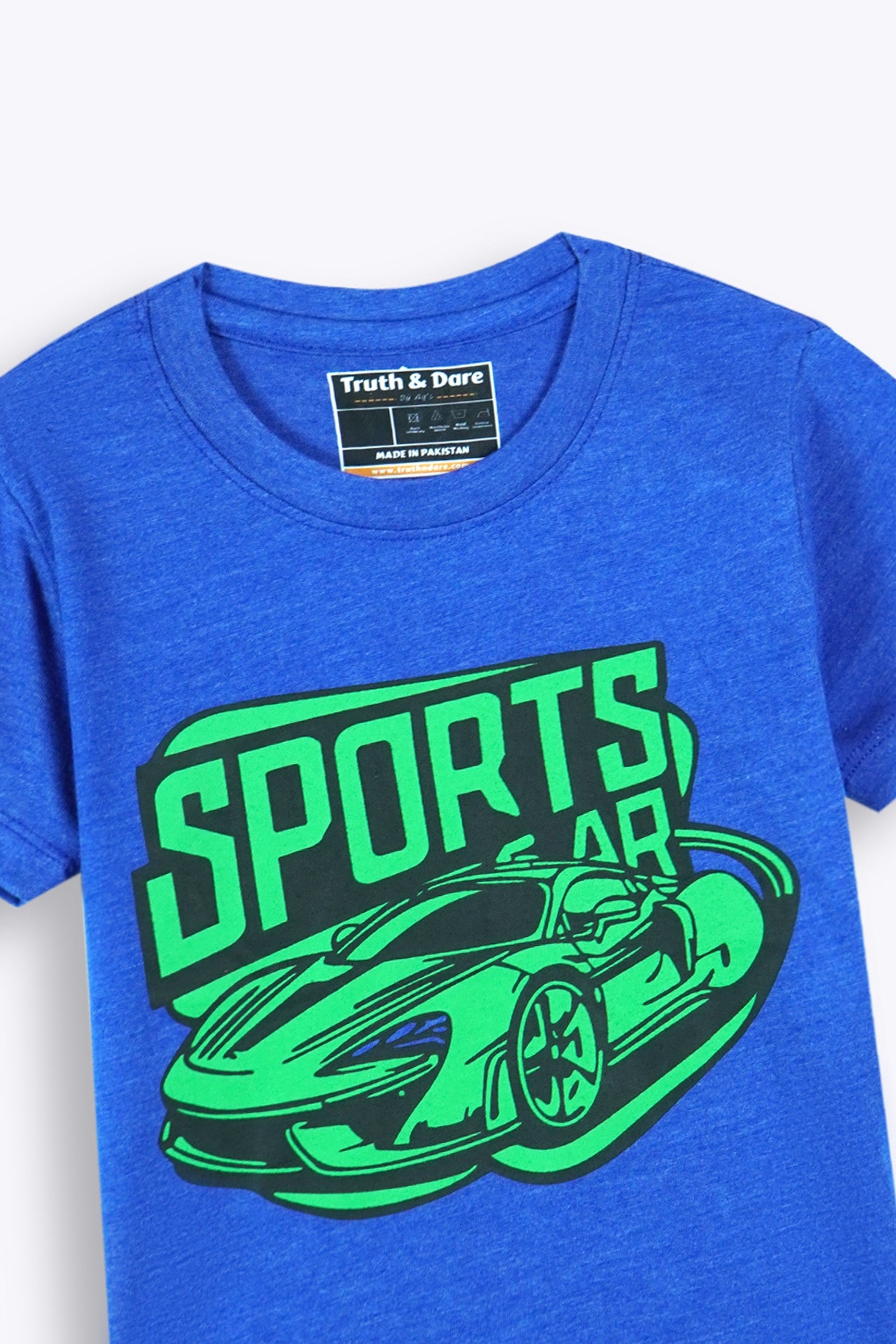 Car Print Shirt and Shorts Set – Blue (Boys)