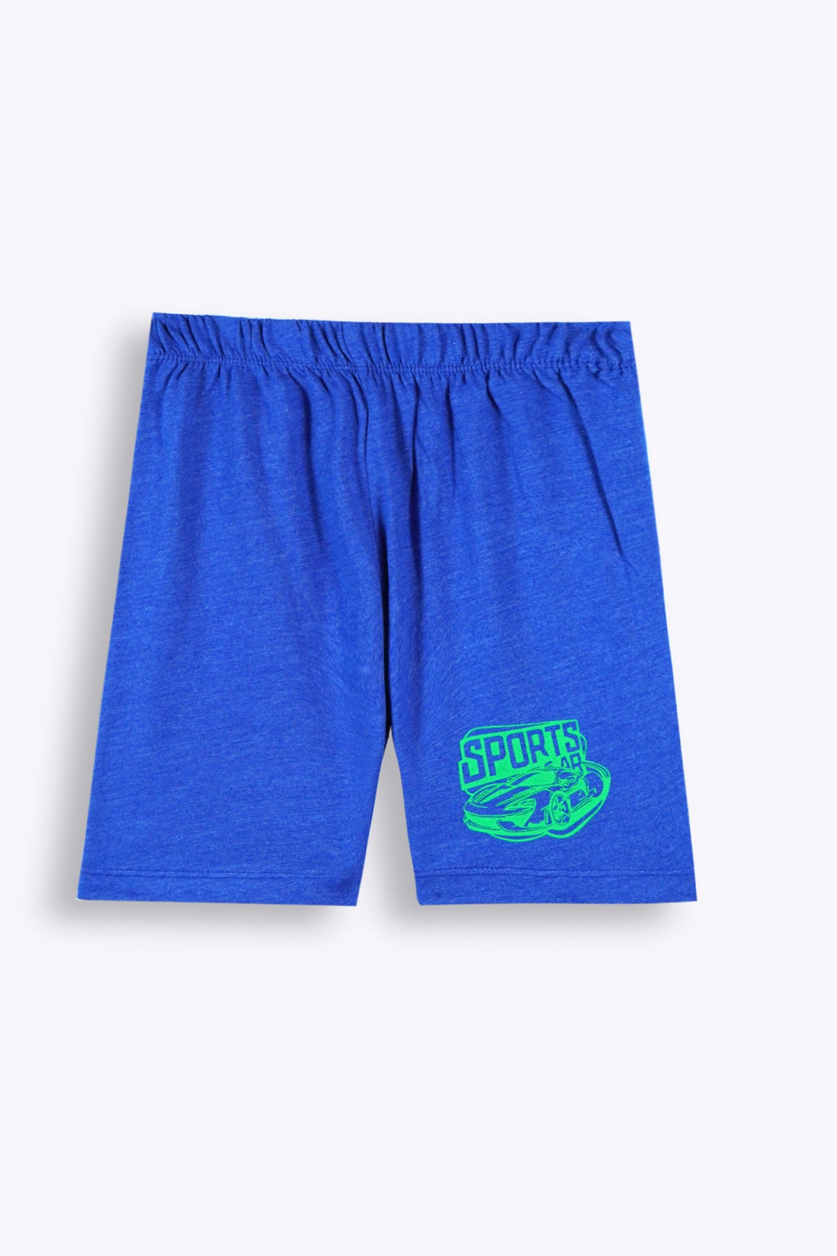 Car Print Shirt and Shorts Set – Blue (Boys)