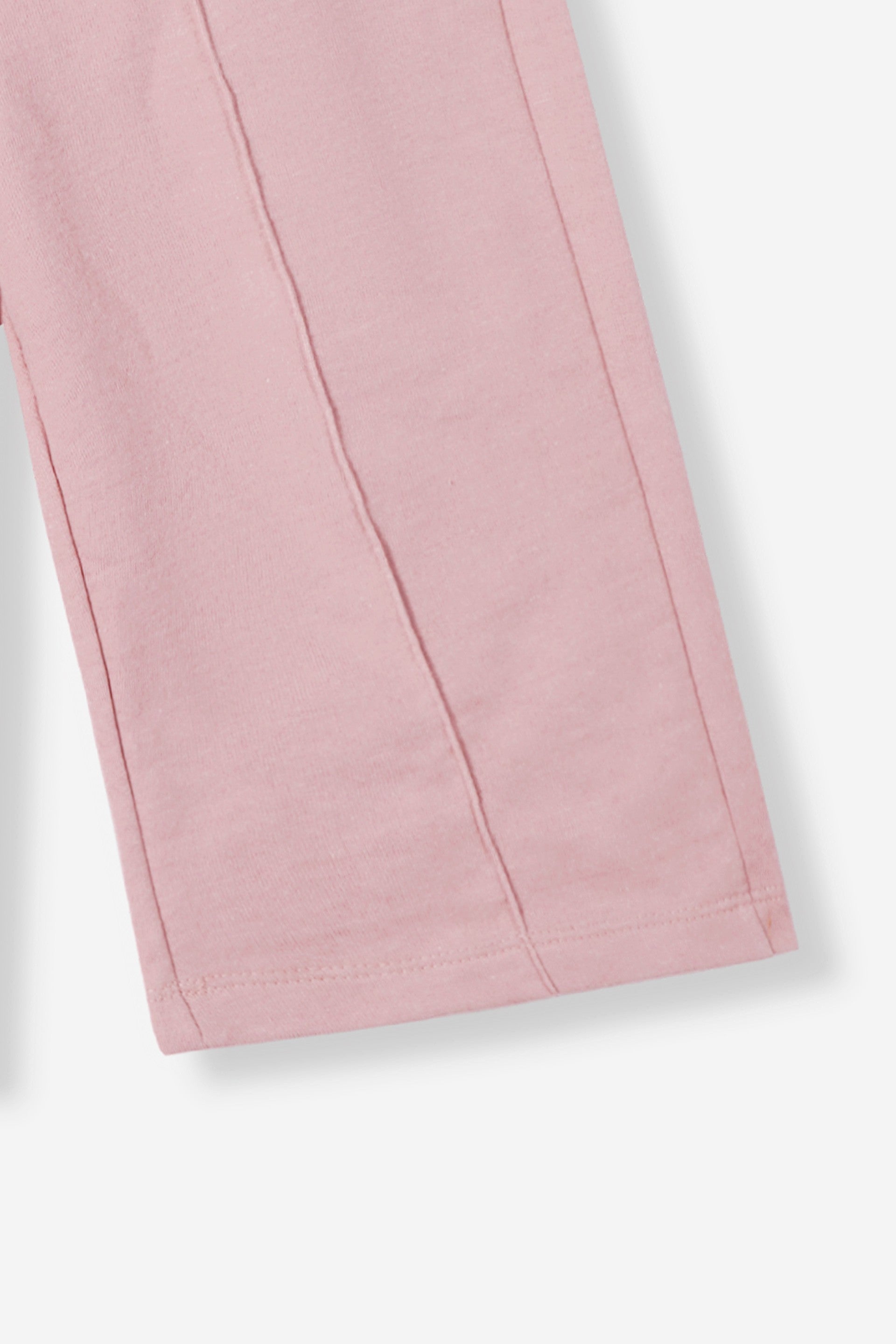Girls' Wide-Leg Trousers – Light Pink