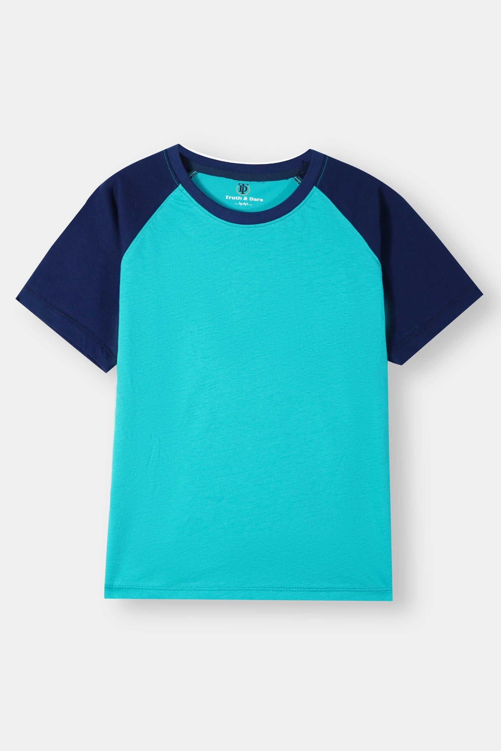 Unisex- Color Block Raglan Sleeve Tee