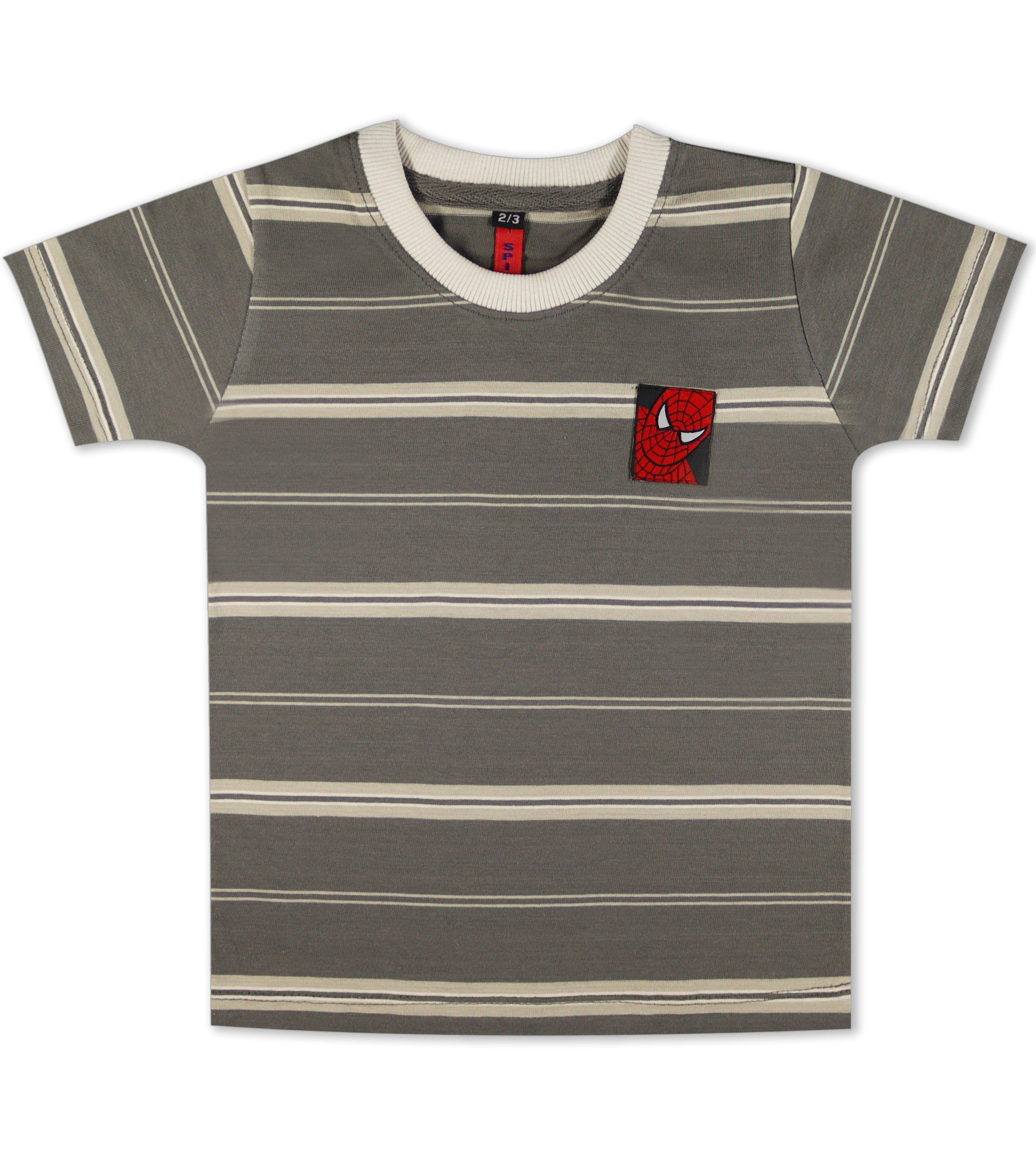 Charcoal Yarn Dyed Boys Tshirt