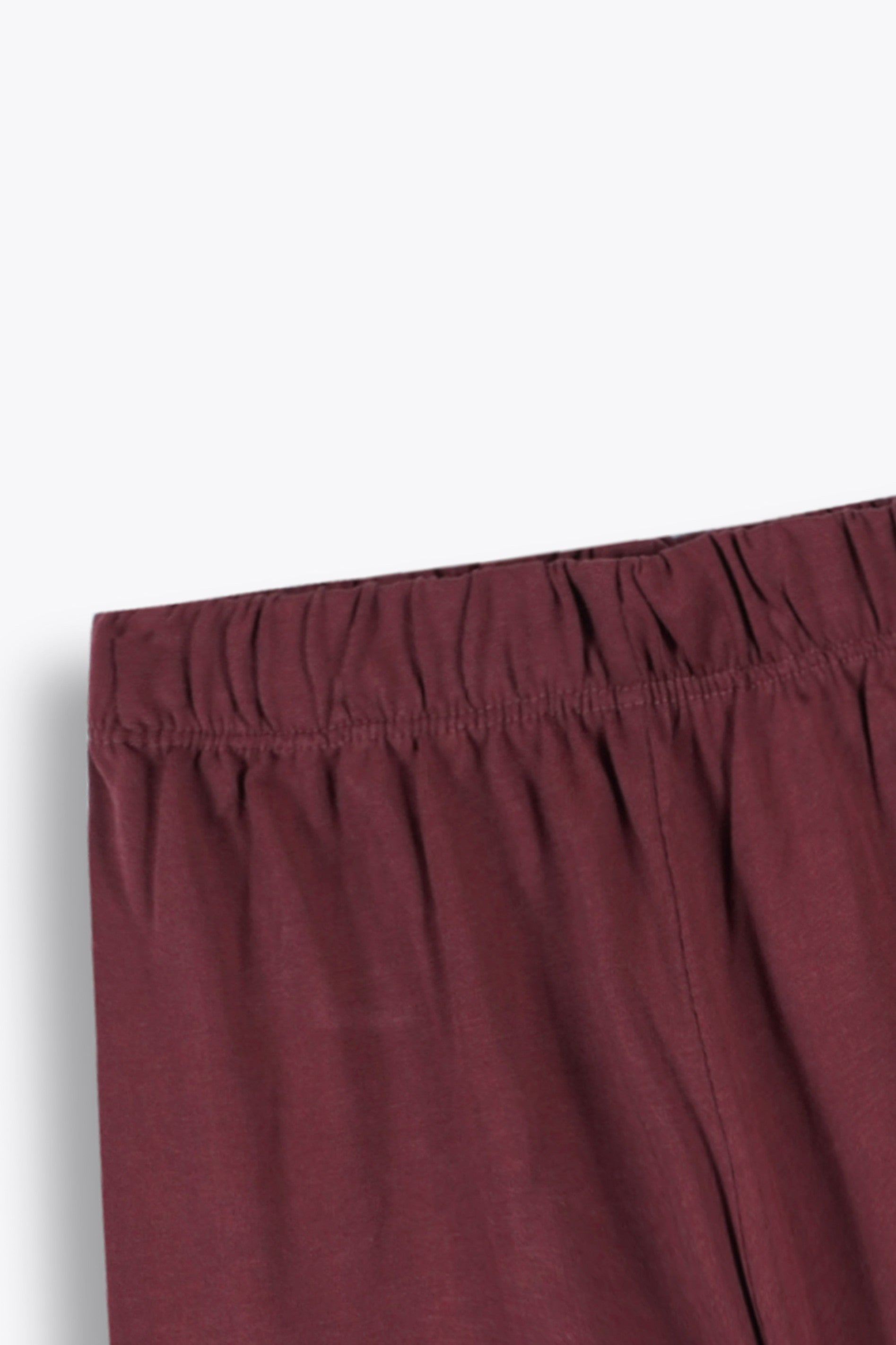 Printed Shirt and Shorts Set – Maroon (Boys)