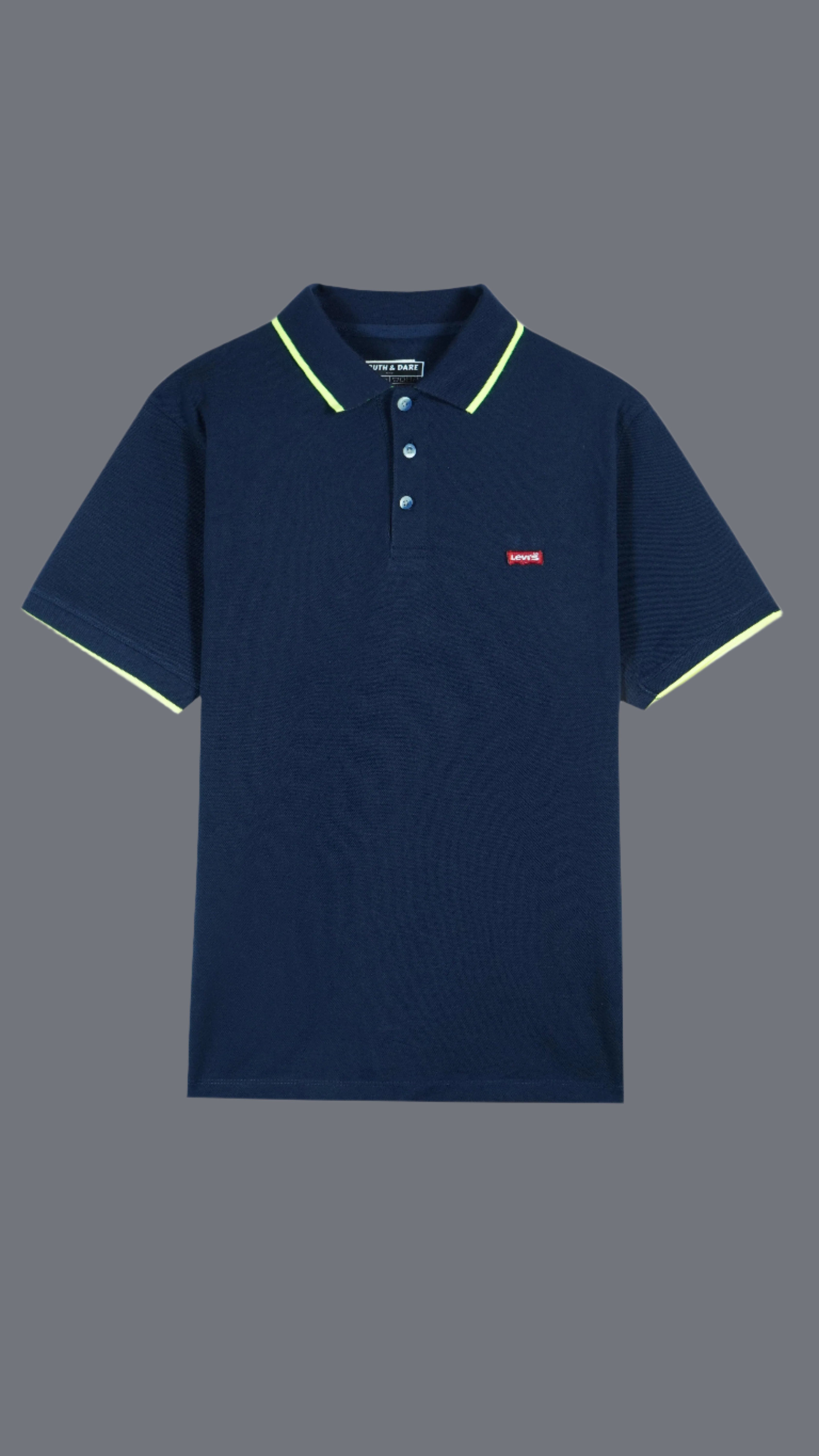 NAVY - TIPPING COLLAR POLO