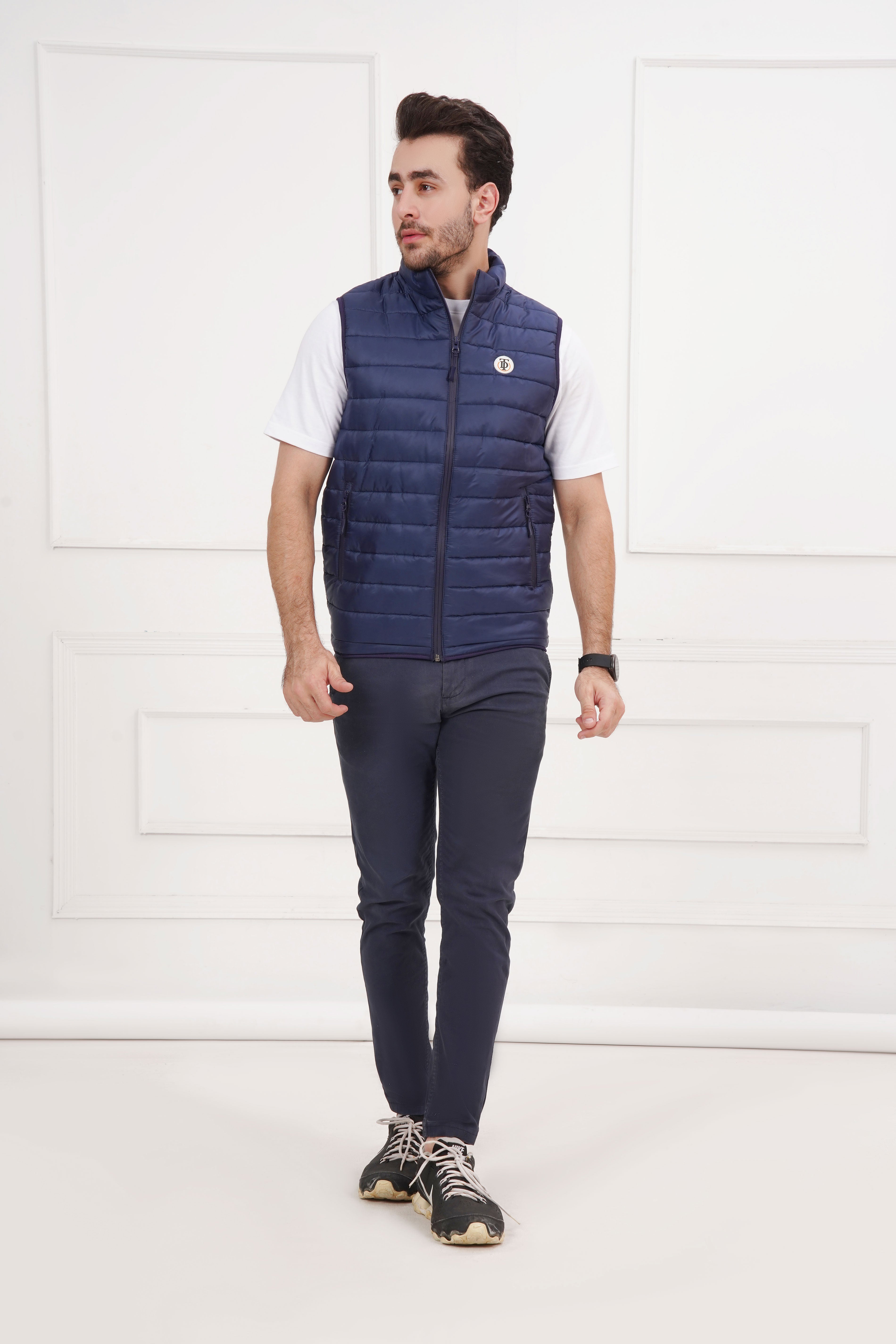 Navy Puffer Gilet
