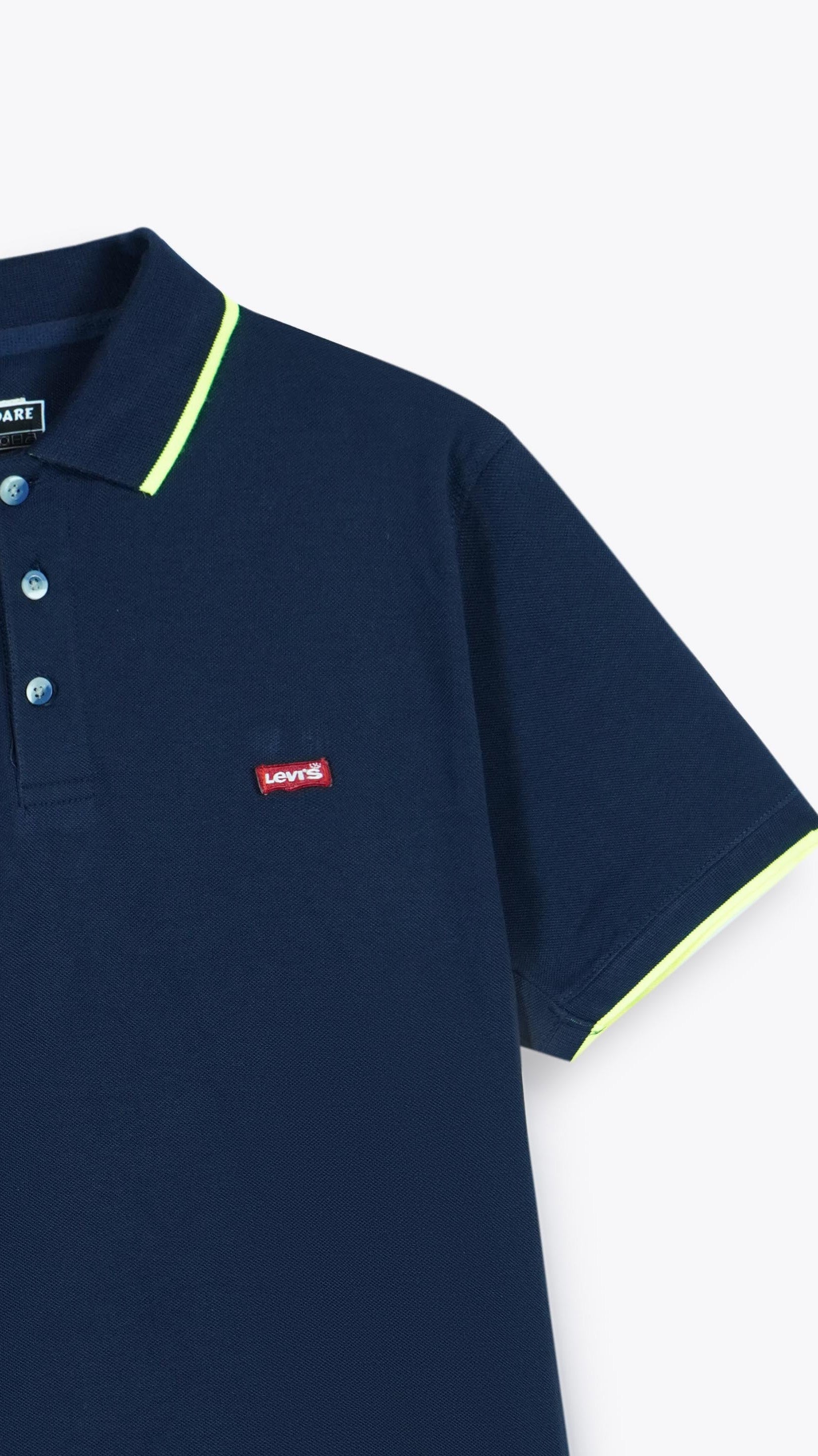 NAVY - TIPPING COLLAR POLO