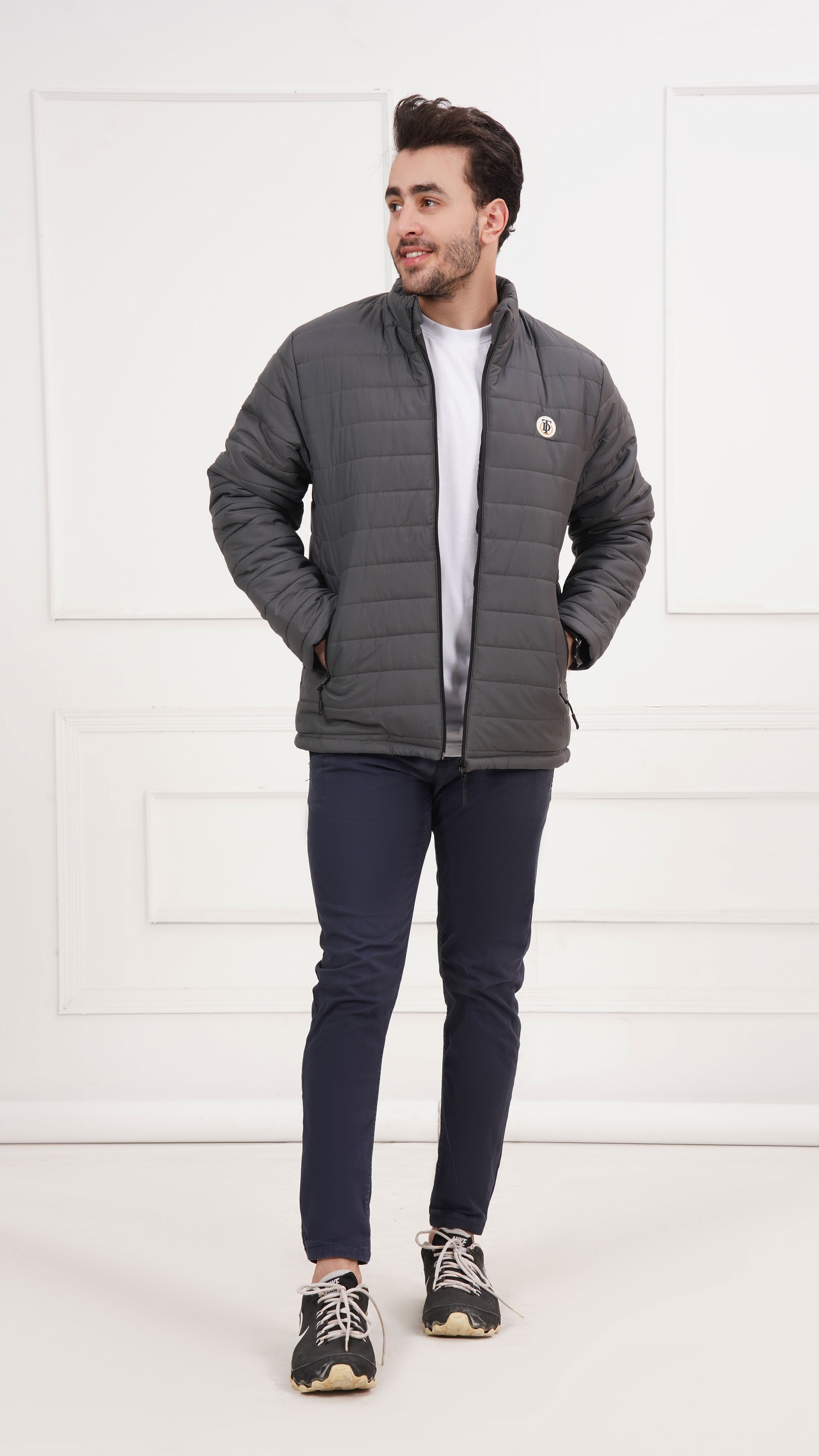 Grey Puffer Jacket