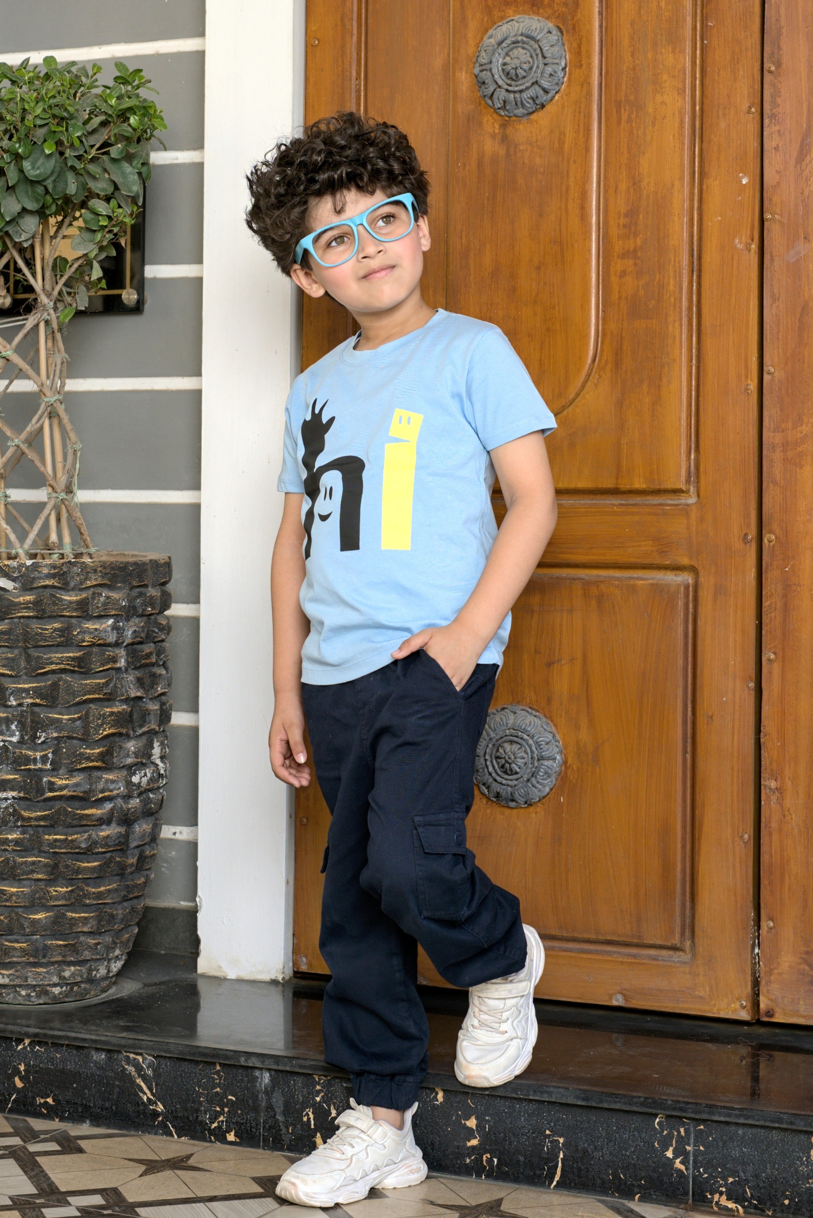 Kids Graphic T-shirt - Sky Blue