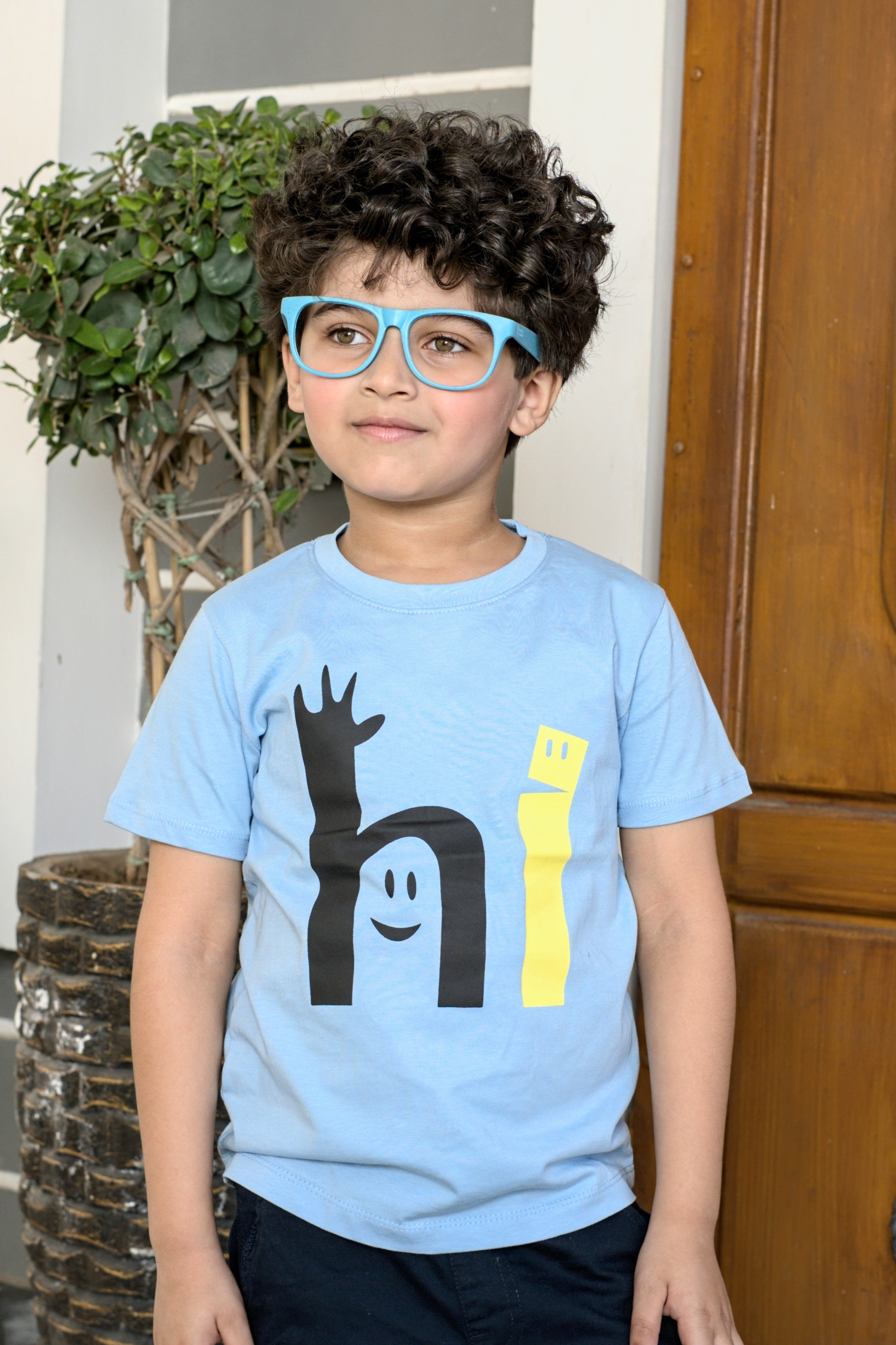 Kids Graphic T-shirt - Sky Blue