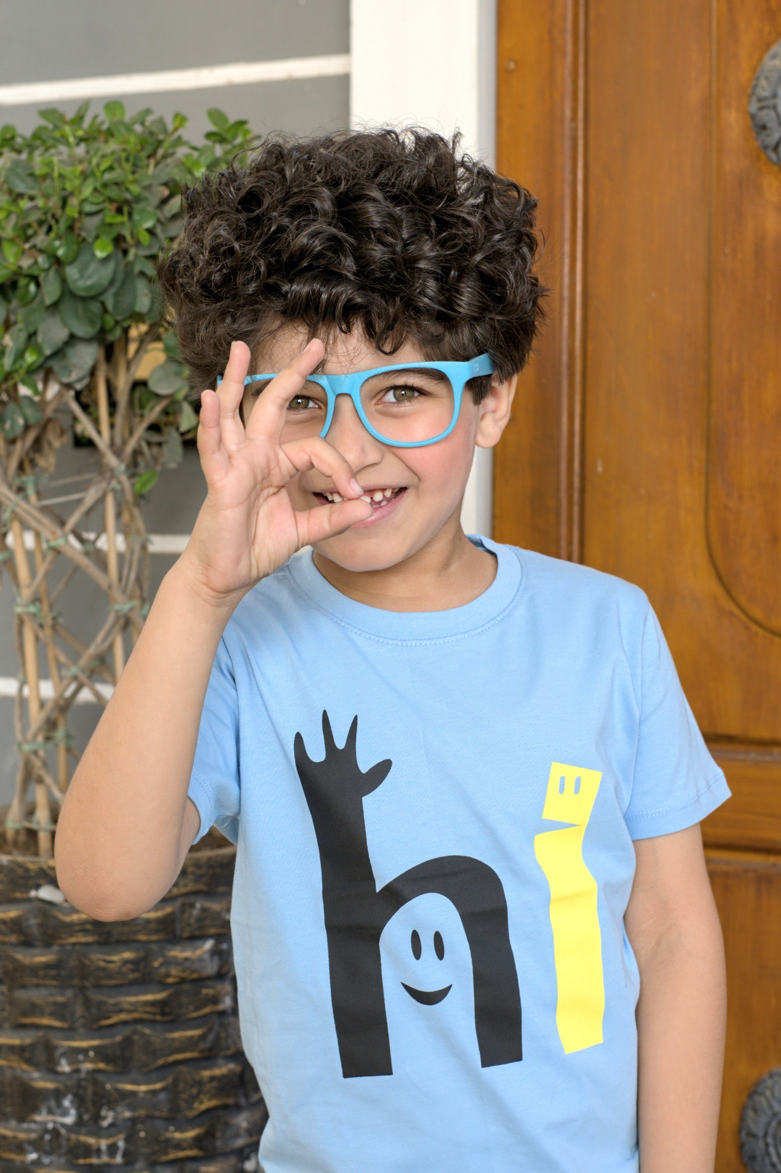 Kids Graphic T-shirt - Sky Blue