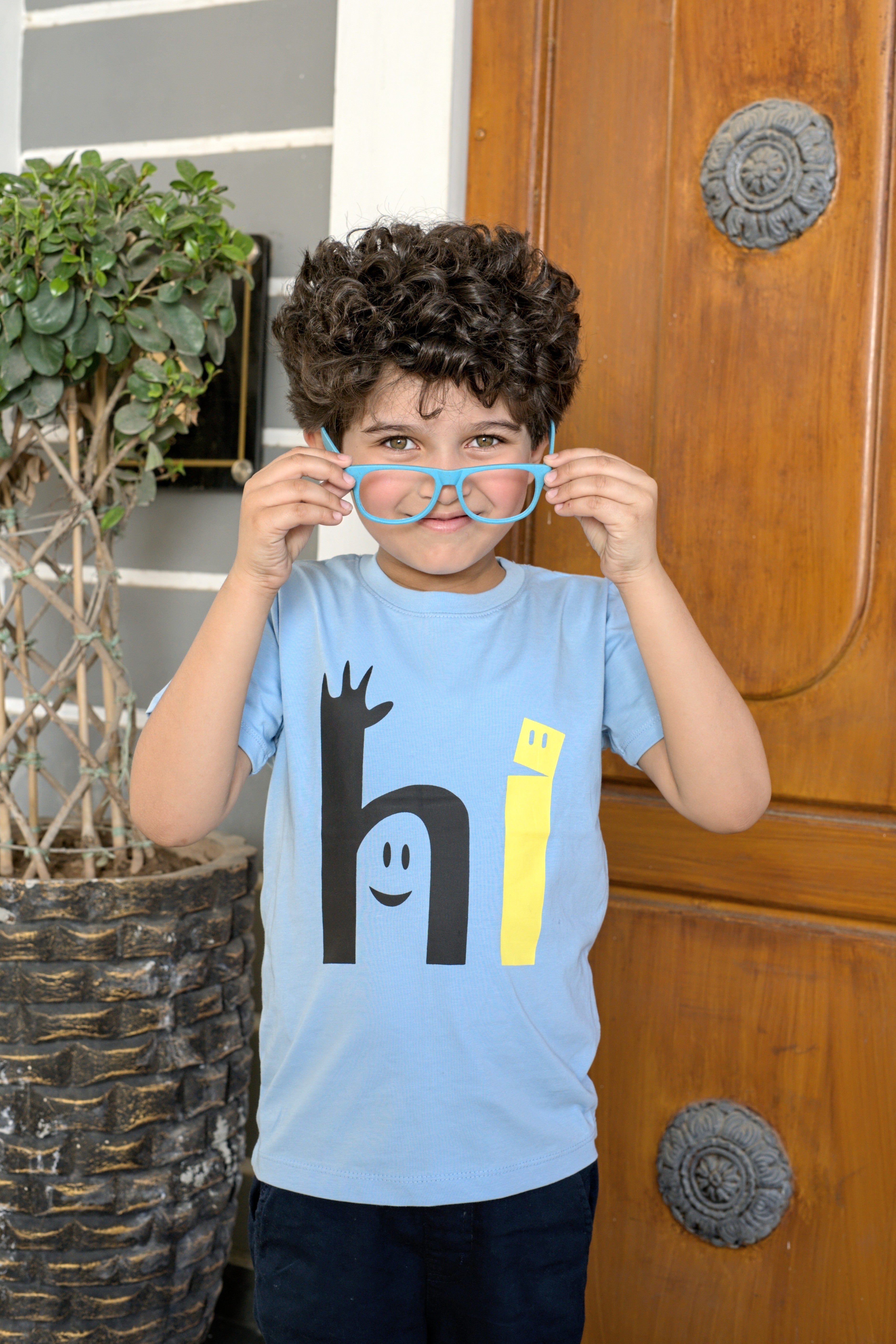 Kids Graphic T-shirt - Sky Blue
