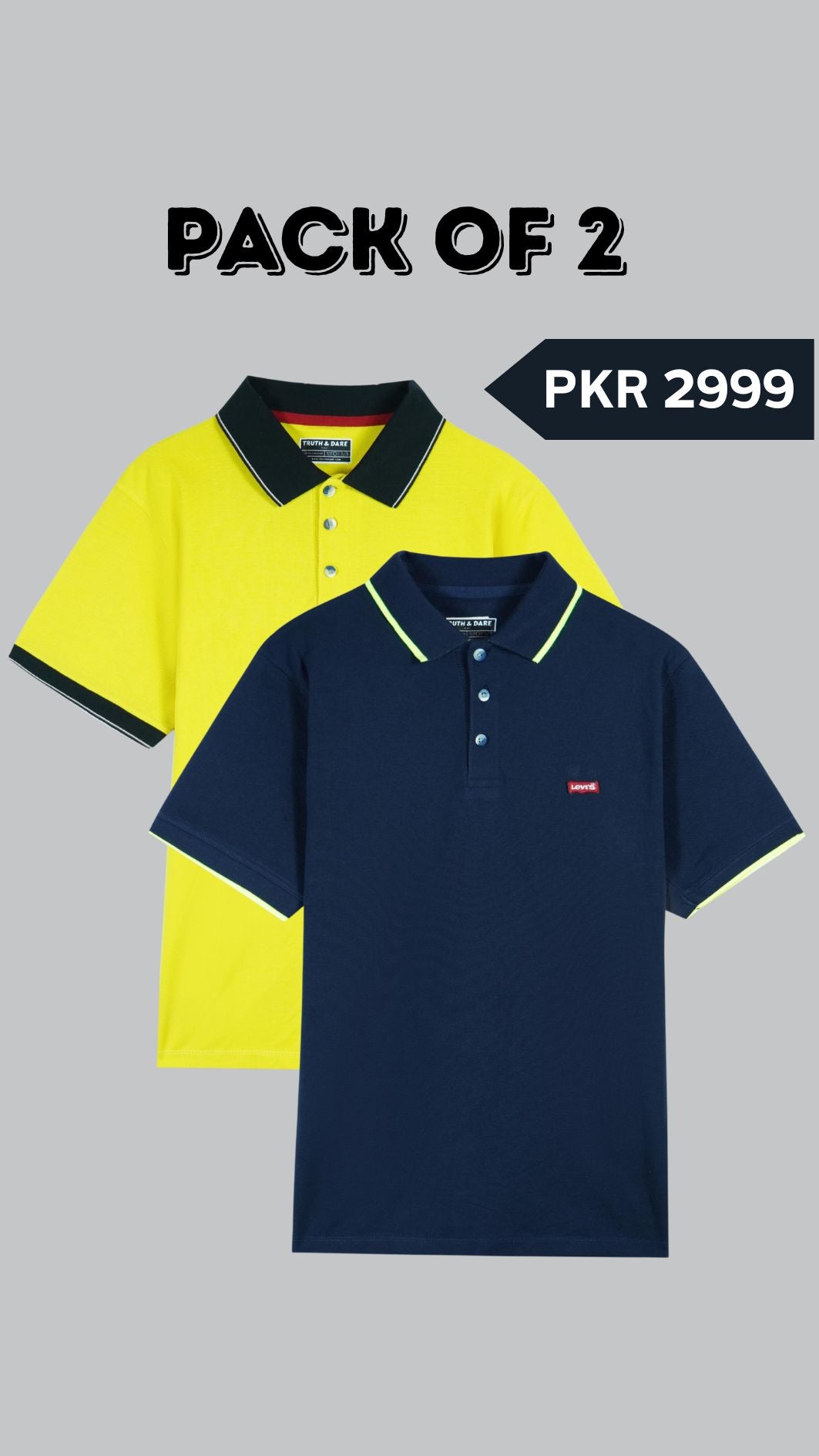 PACK OF 2 POLO SHIRTS