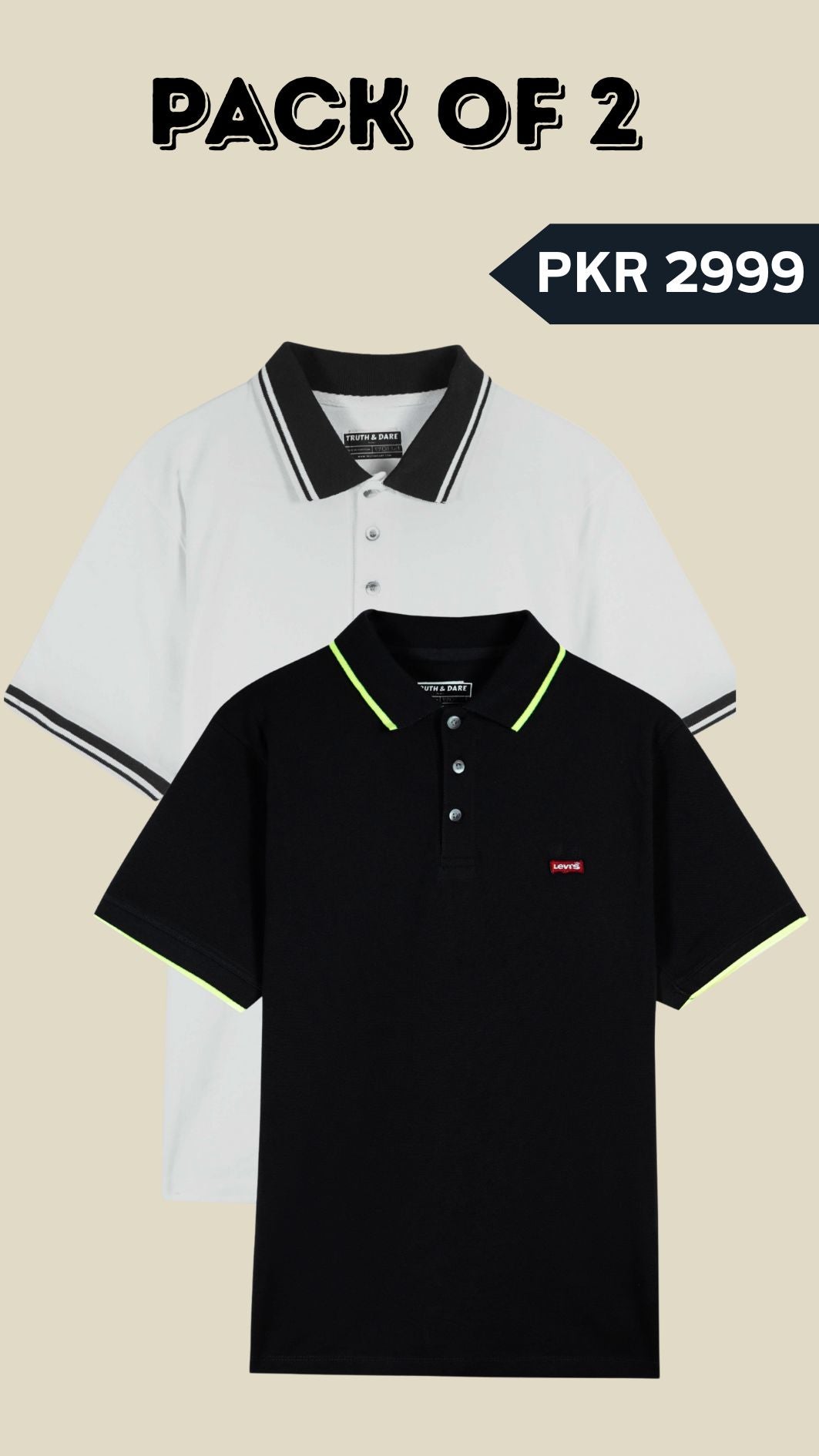 BUNDLE OF 2 POLO SHIRTS