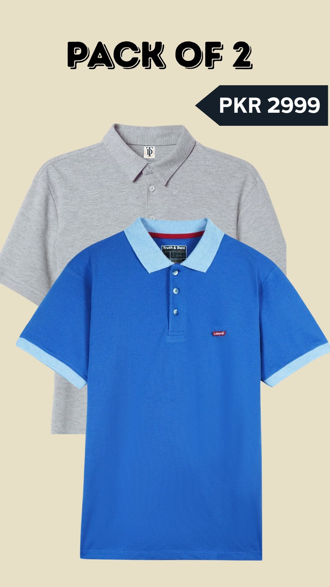 Bundle OF 2 POLO SHIRTS - Men