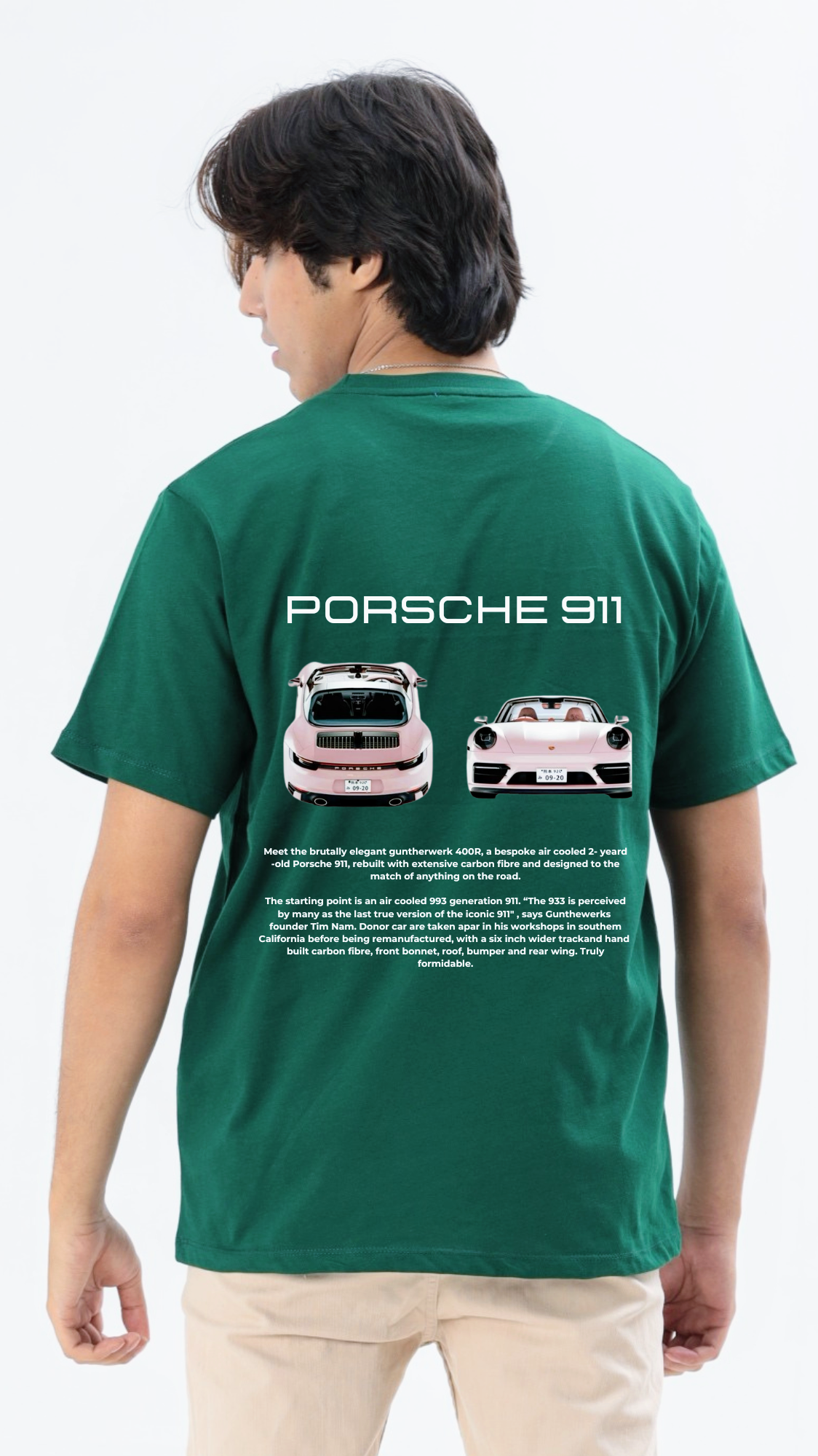 Green Porsche 911 Tshirt