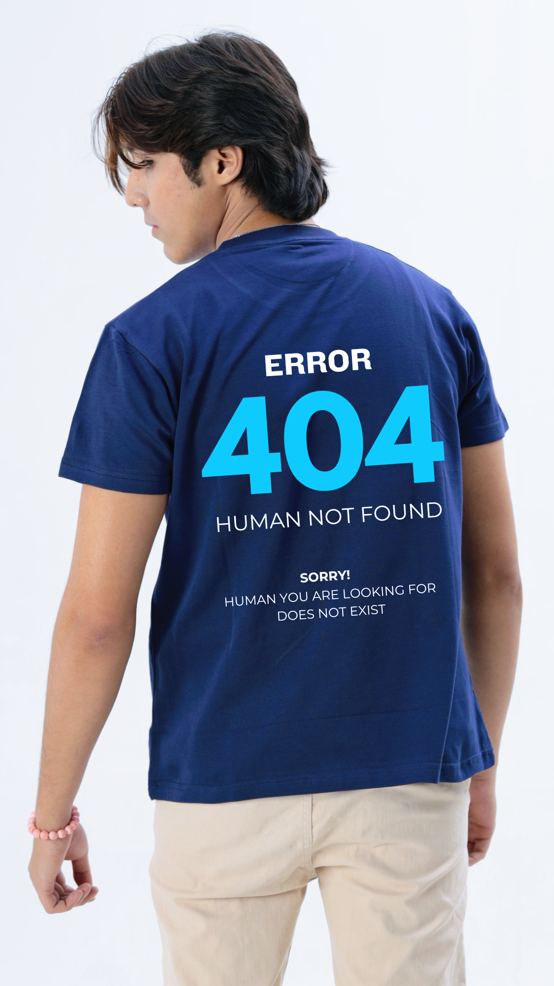Error 404 Tshirt in Navy
