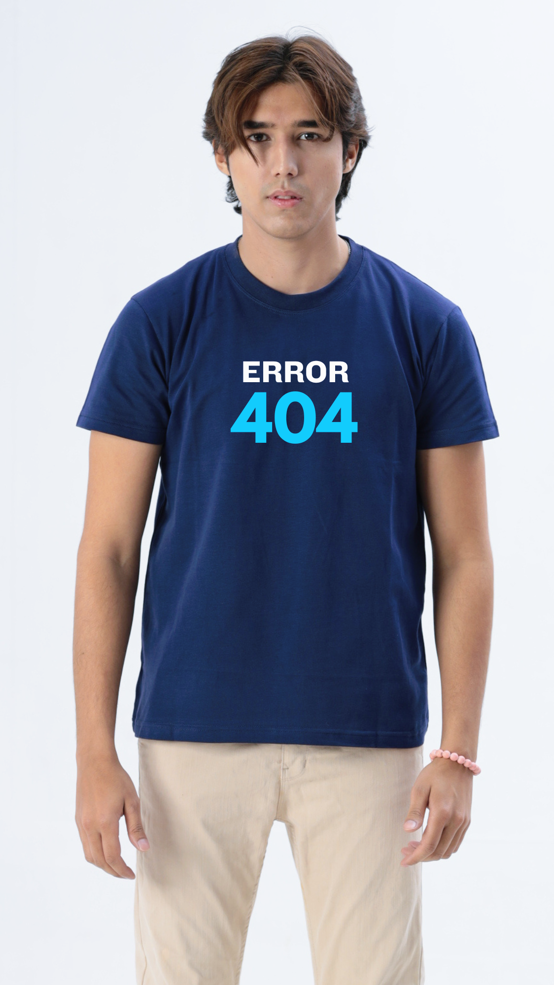 Error 404 Tshirt in Navy
