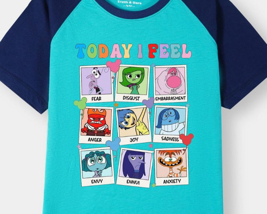 Inside Out 2 Emotional Group Movie Poster T-Shirt for kids boy girls