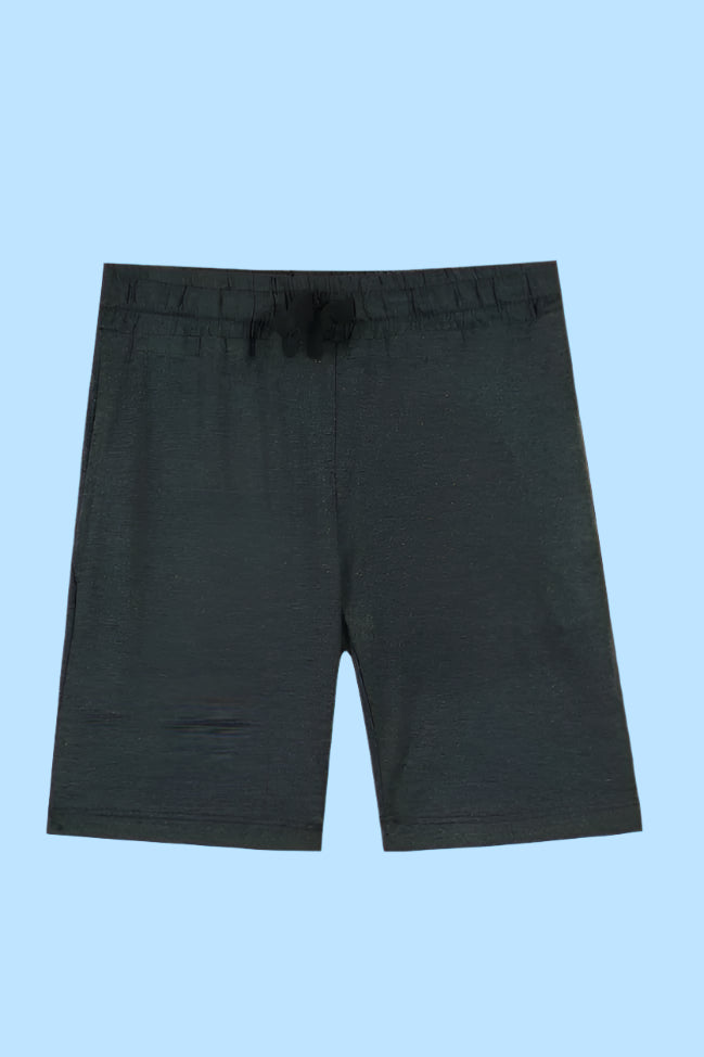 Grey Charcoal Regular Fit Basic Shorts for Kids (1–10 Years)