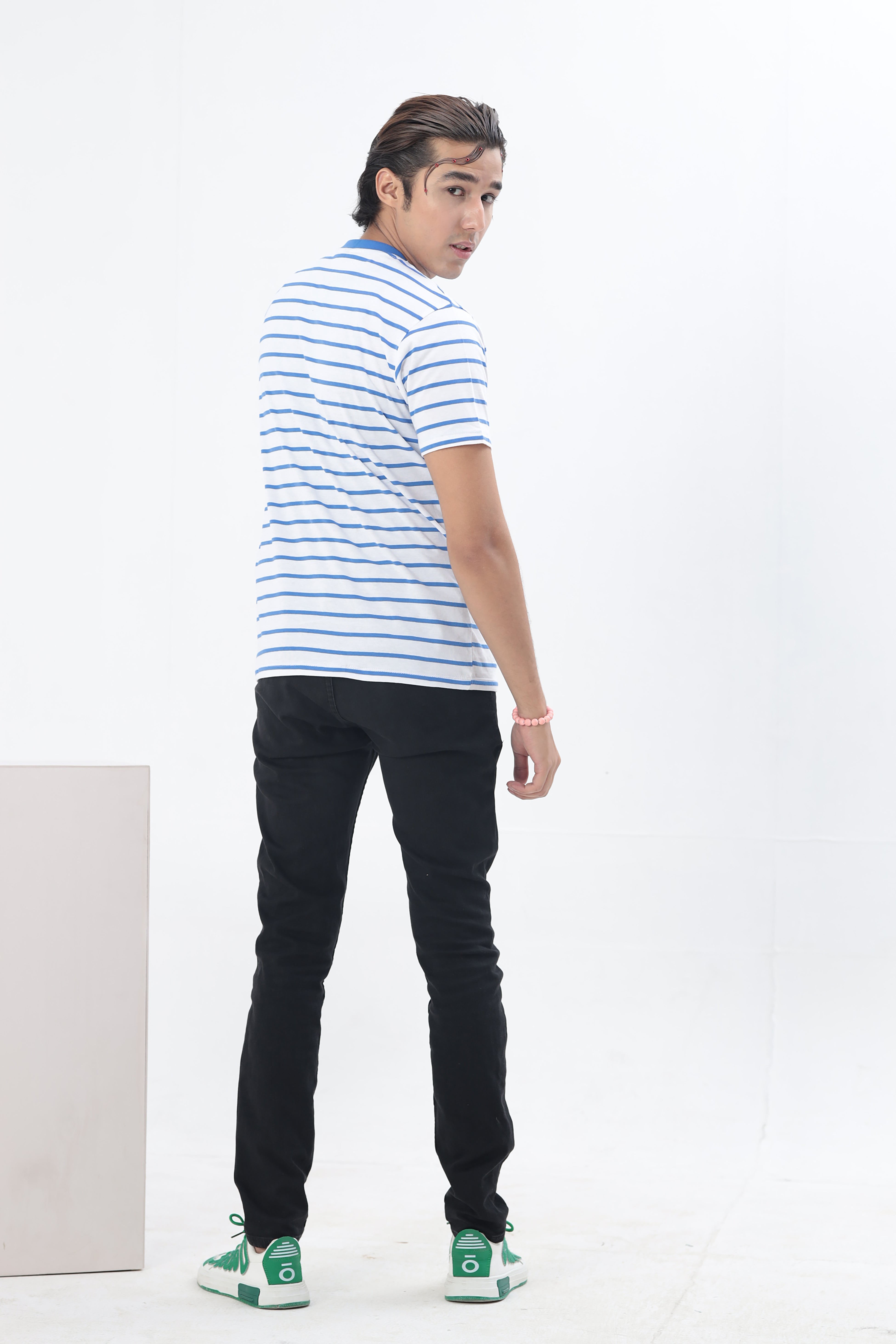 Men Stripped Tshirt with Print