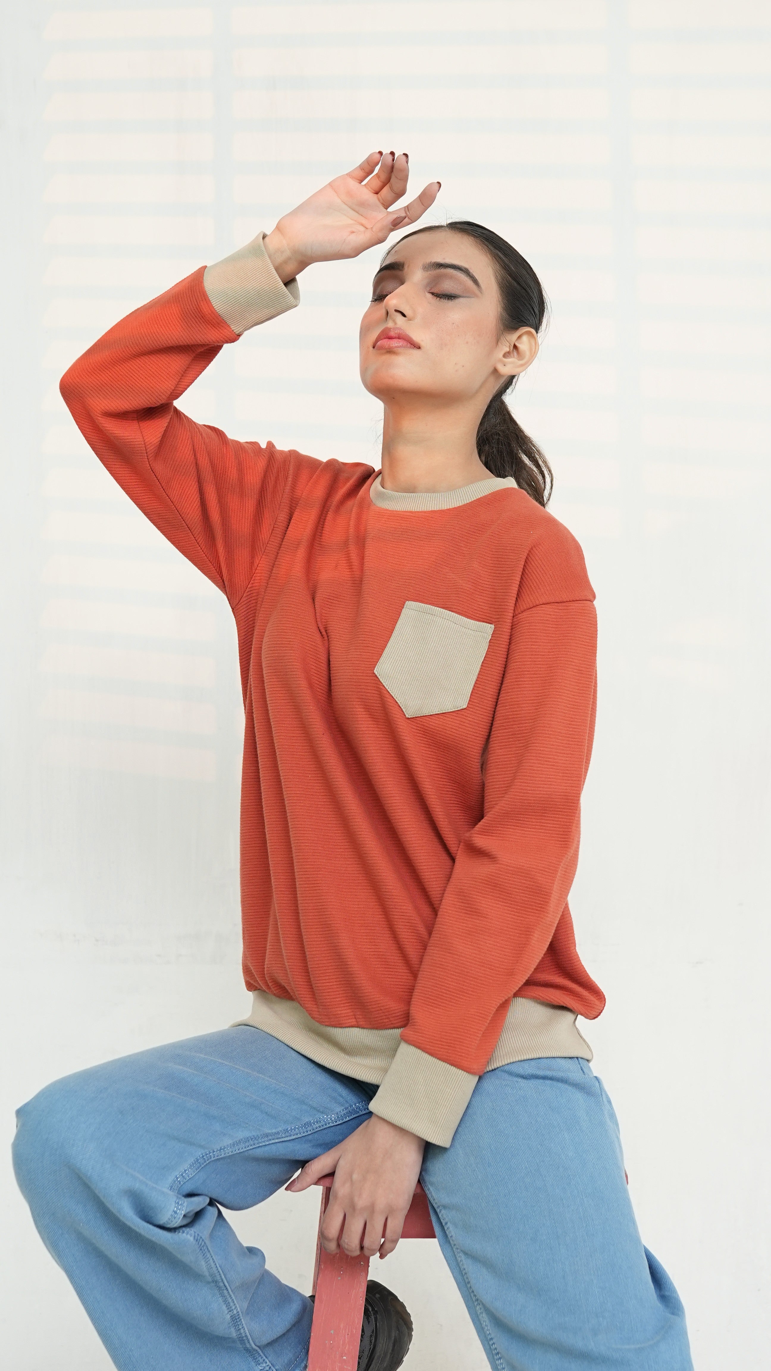 Women’s Orange Sweatshirt