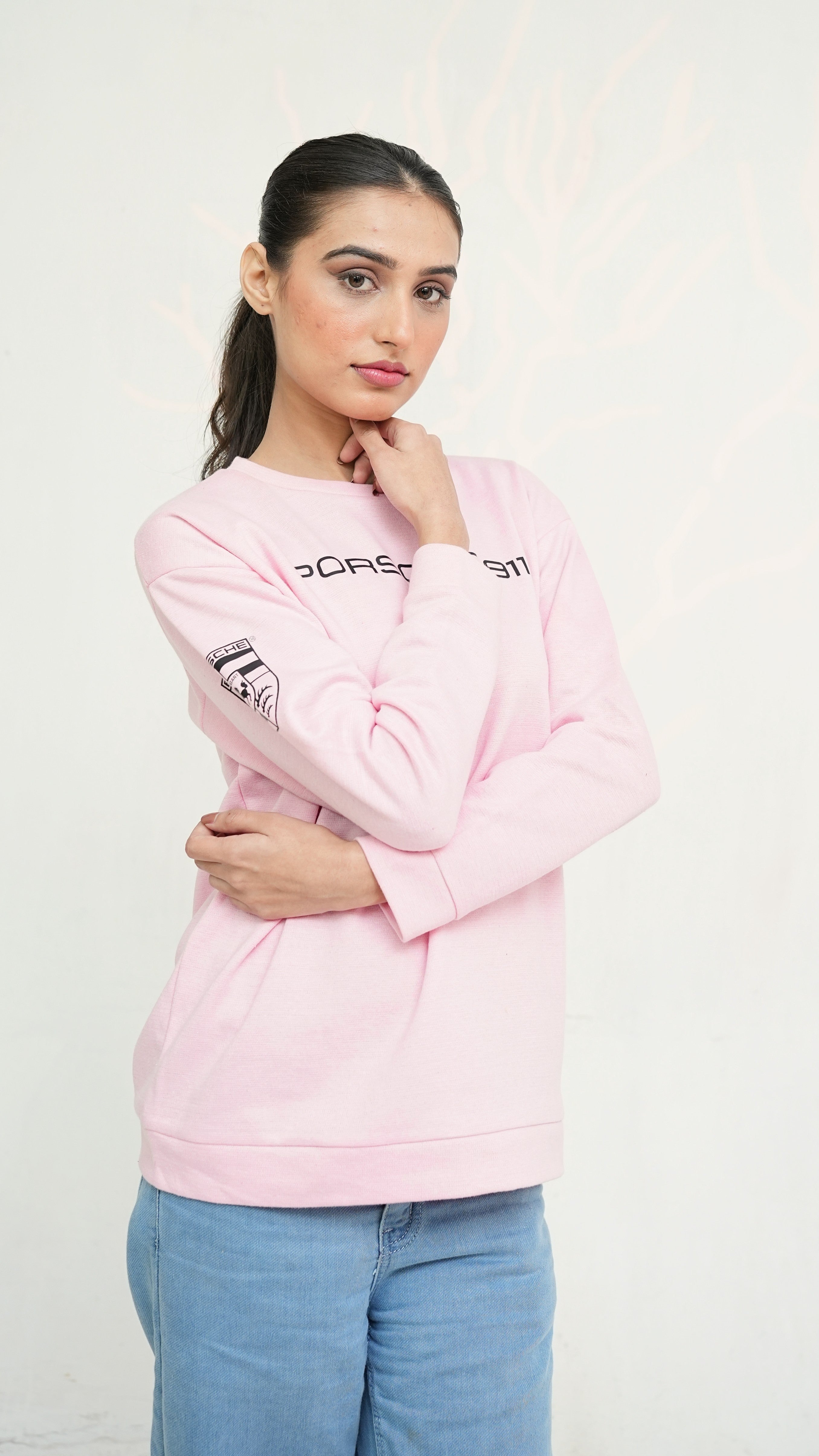Women’s Pink Porsche 911 Sweatshirt