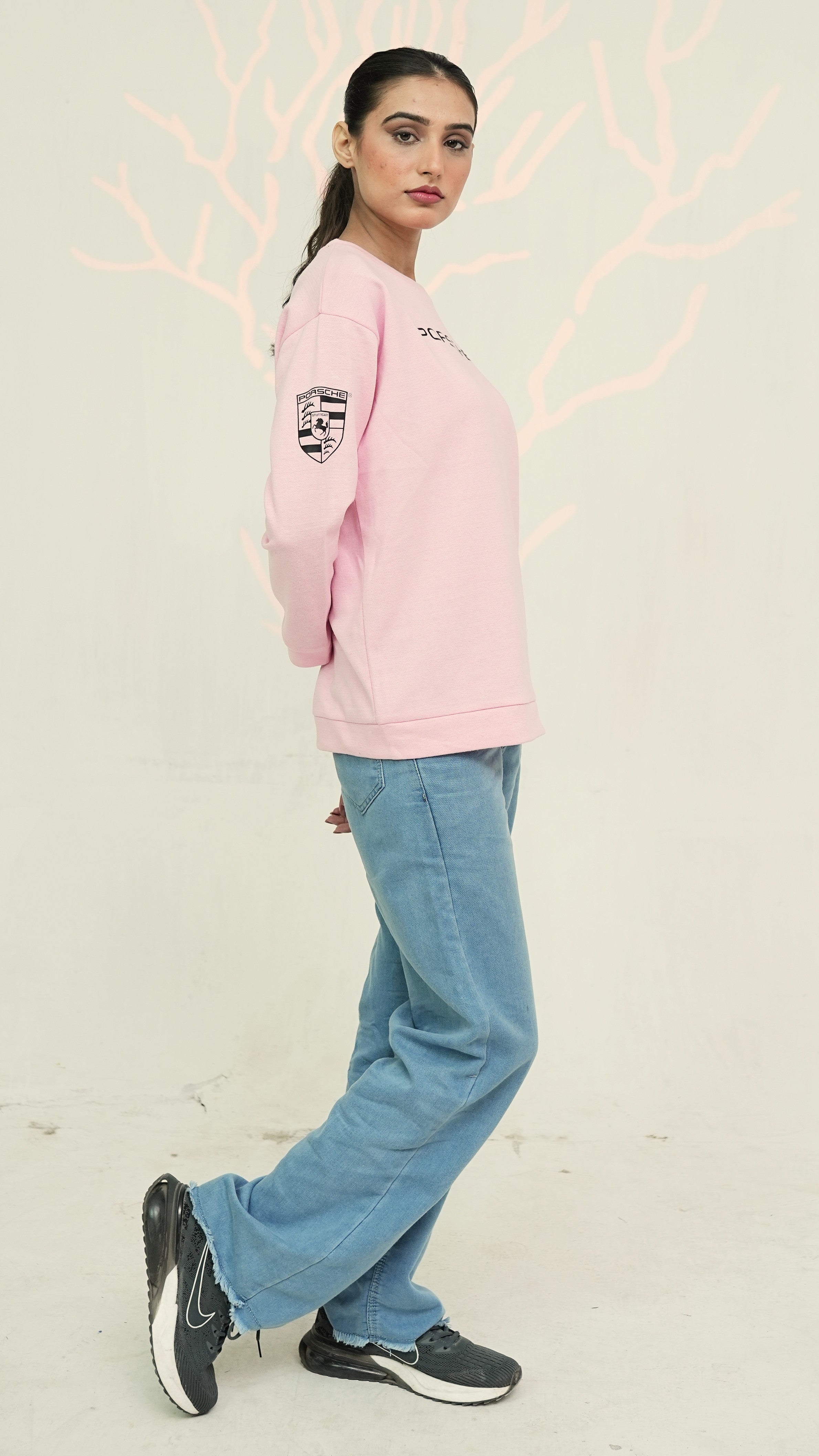 Women’s Pink Porsche 911 Sweatshirt