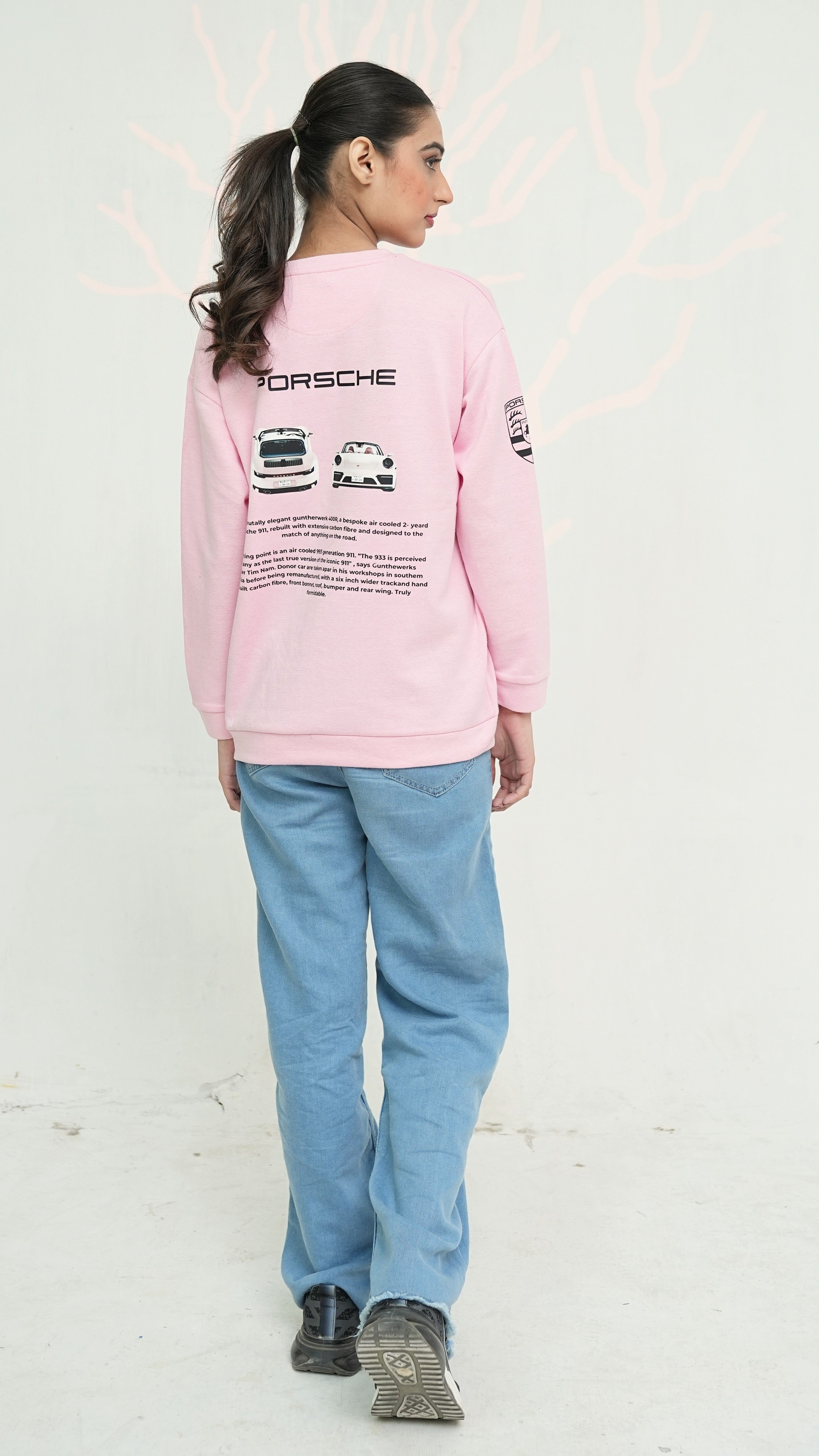 Women’s Pink Porsche 911 Sweatshirt